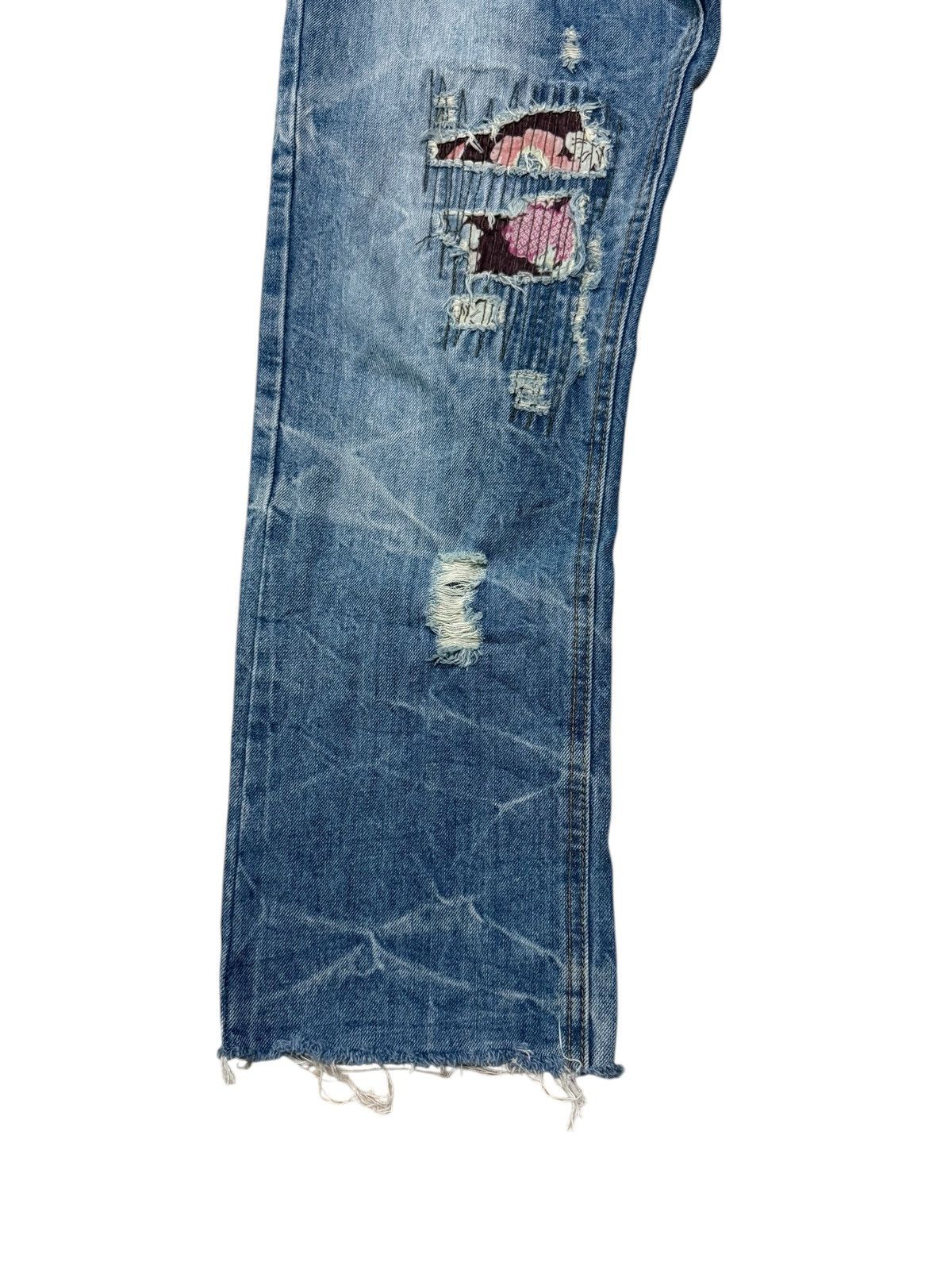 Japanese Brand × Vintage DISTRESSED PATCHWORK JEANS Size US 31 - 10 Thumbnail