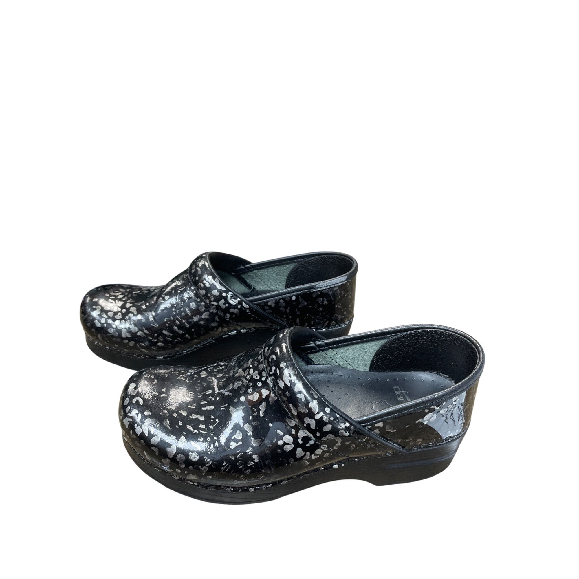 Dansko Dansko Womens black gray Professional Clogs Mules nursing sh Size US 8 / IT 38 - 3 Thumbnail