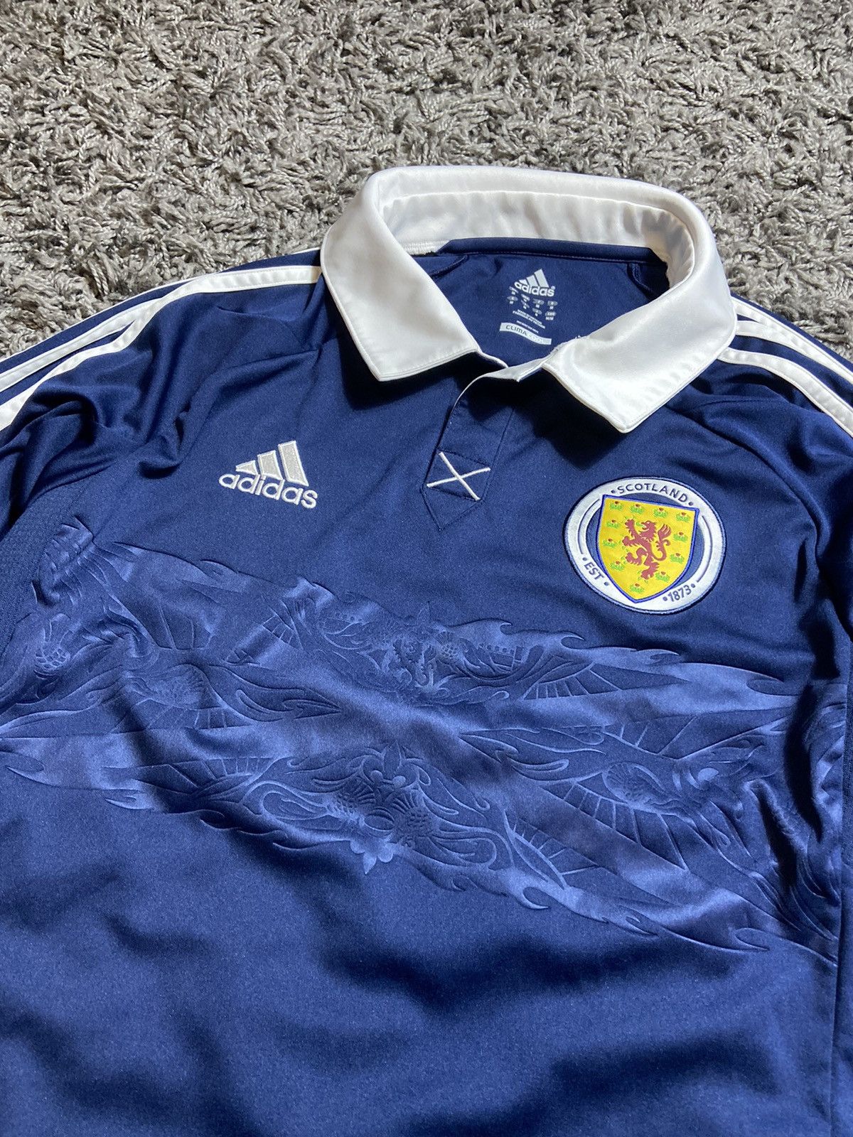 Vintage SCOTLAND JAPAN STYLE SOCCER BLOCK CORE JERSEY Size US M / EU 48-50 / 2 - 2 Thumbnail