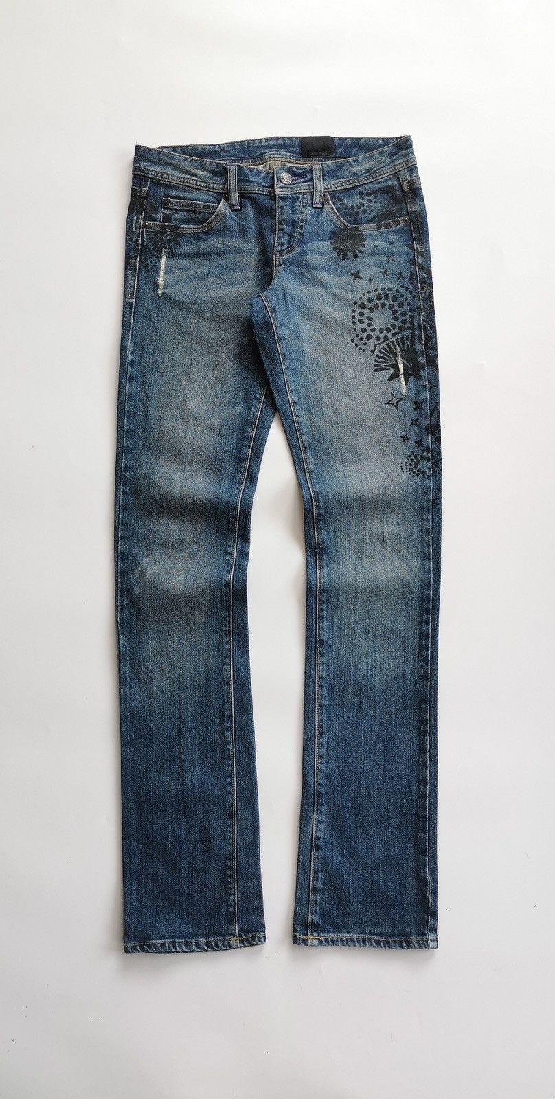 Volcom Vintage Volcom Flowers Print Denim Jeans Size 28" / US 6 / IT 42 - 5 Thumbnail