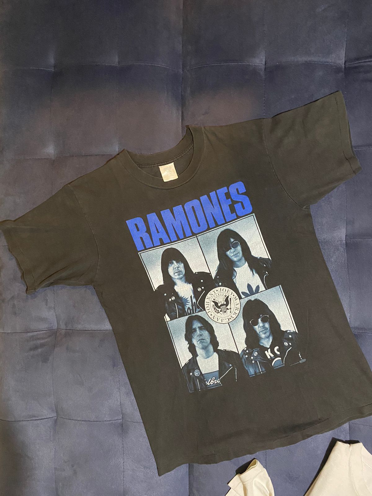 image of Band Tees x Vintage Ramones Adios Amigos in Faded Black, Men's (Size Large)