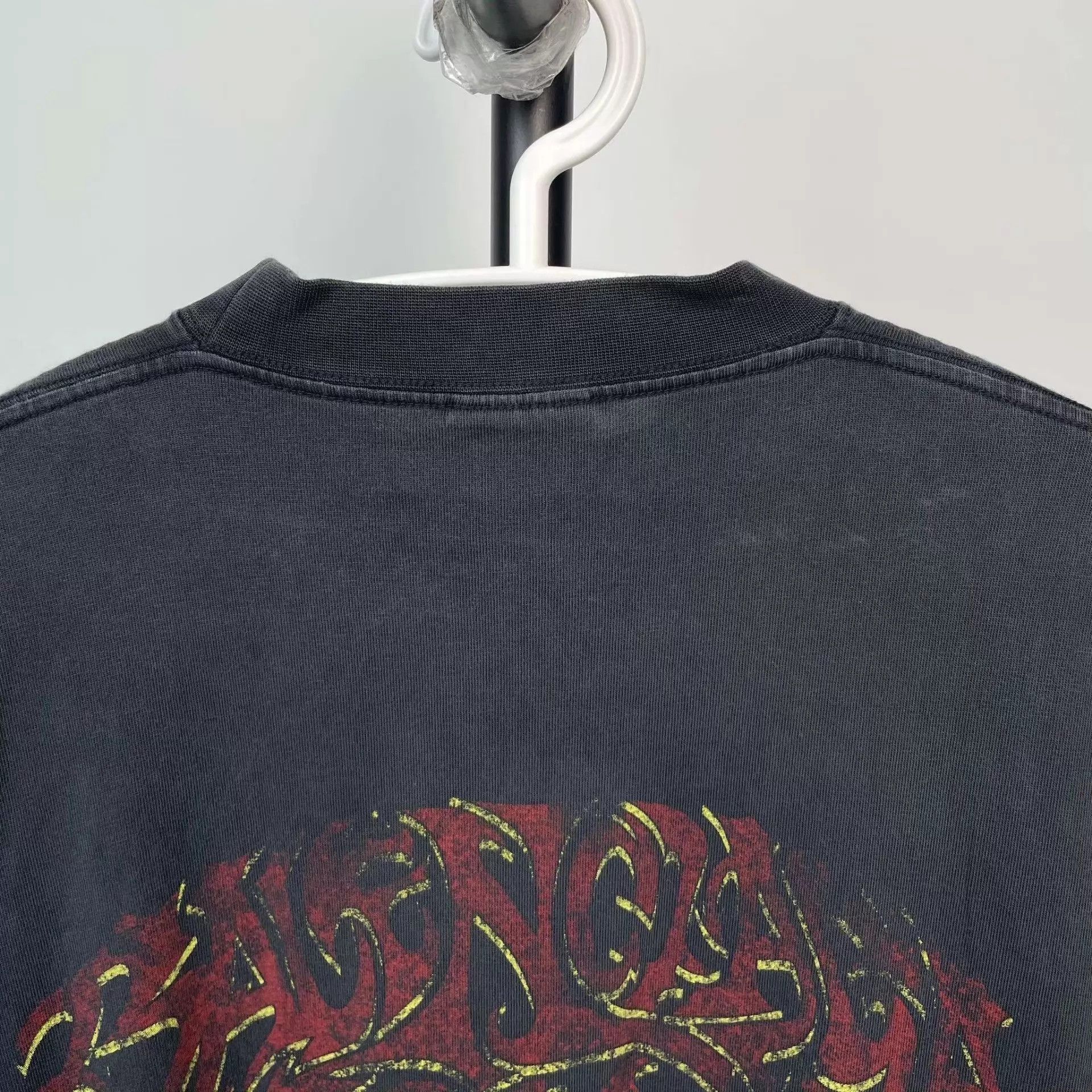 Balenciaga Balenciaga 95 new black print crewneck short-sleeve 165 Size US M / EU 48-50 / 2 - 9 Thumbnail