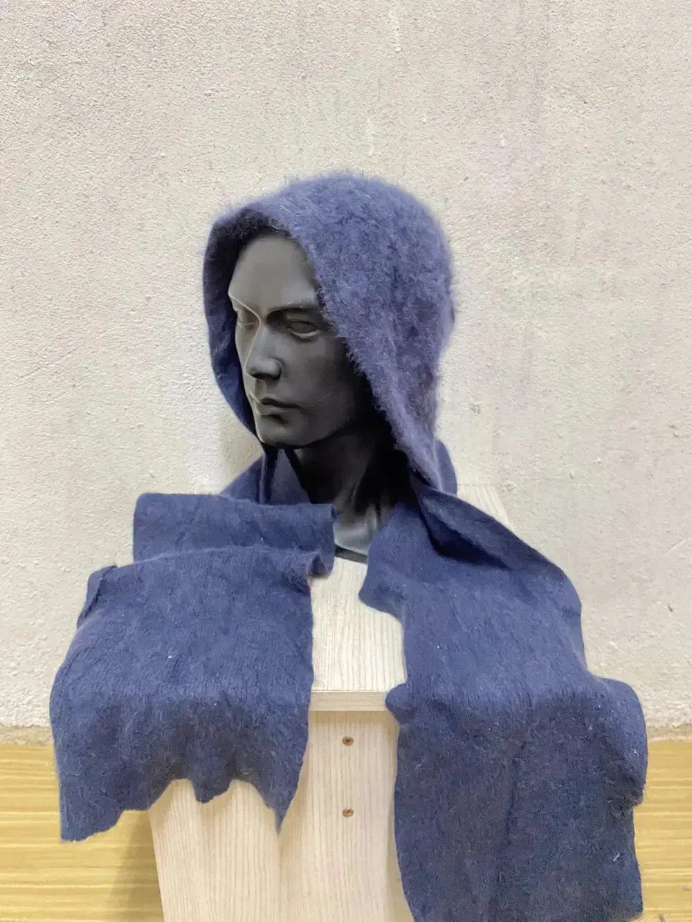 Phoenix Clothing Phoenix Plain Hooded Scarf Hat Size ONE SIZE - 3 Thumbnail