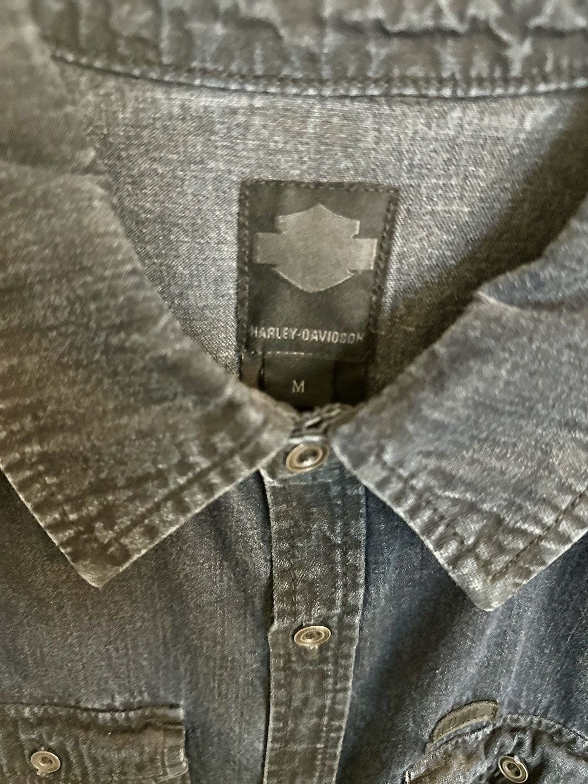 Harley Davidson Harley Davidson denim western shirt Size US M / EU 48-50 / 2 - 2 Thumbnail