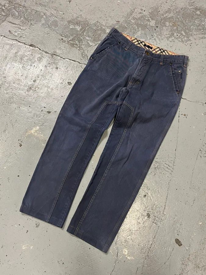 Burberry 2000s Burberry Navy Light Worker Pants Size US 31 - 5 Thumbnail