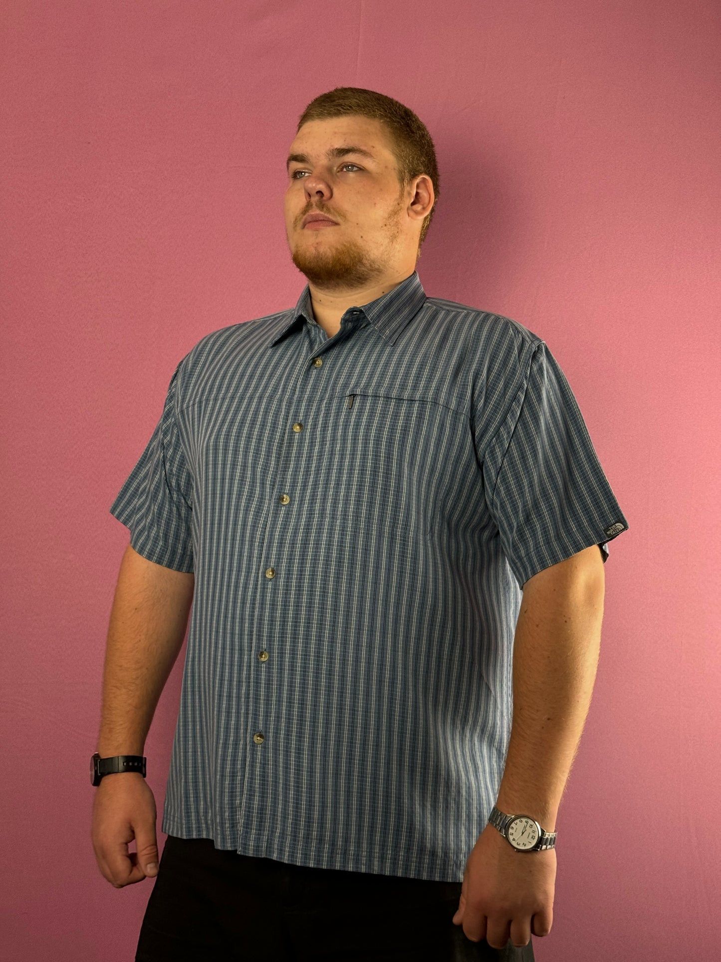 The North Face × Vintage The North Face Vintage Men's Trekking Check Sleeve Shirt Size US XXL / EU 58 / 5 - 1 Thumbnail
