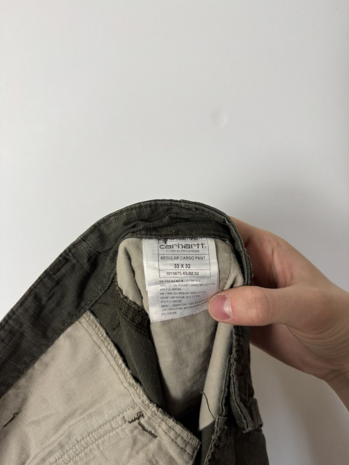 Carhartt Vintage carhartt cargo khaki pants parachute Size US 33 - 11 Thumbnail