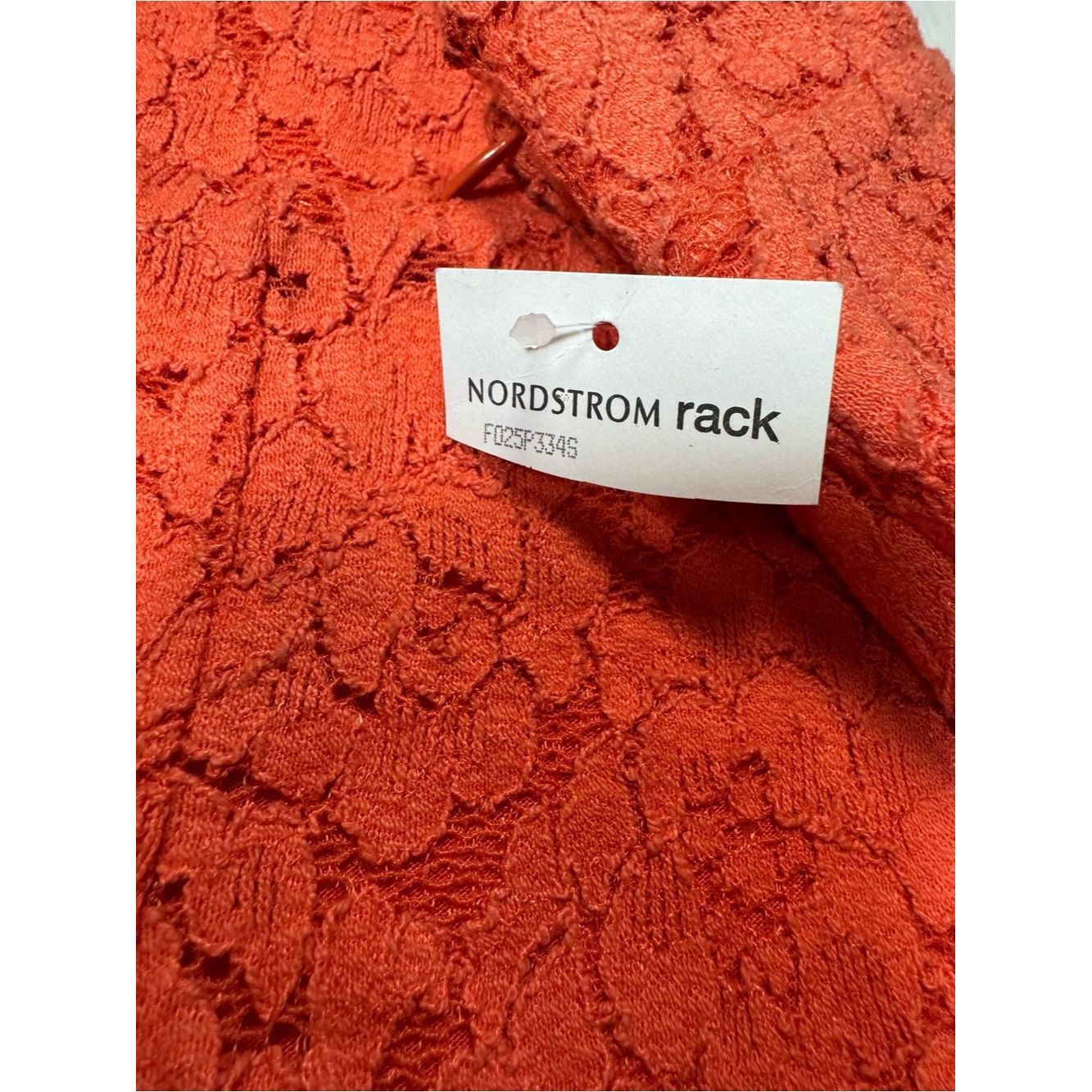Free People NWT New Free People Orange Stretch Floral Lace Biker Shorts Size 28" / US 6 / IT 42 - 8 Thumbnail
