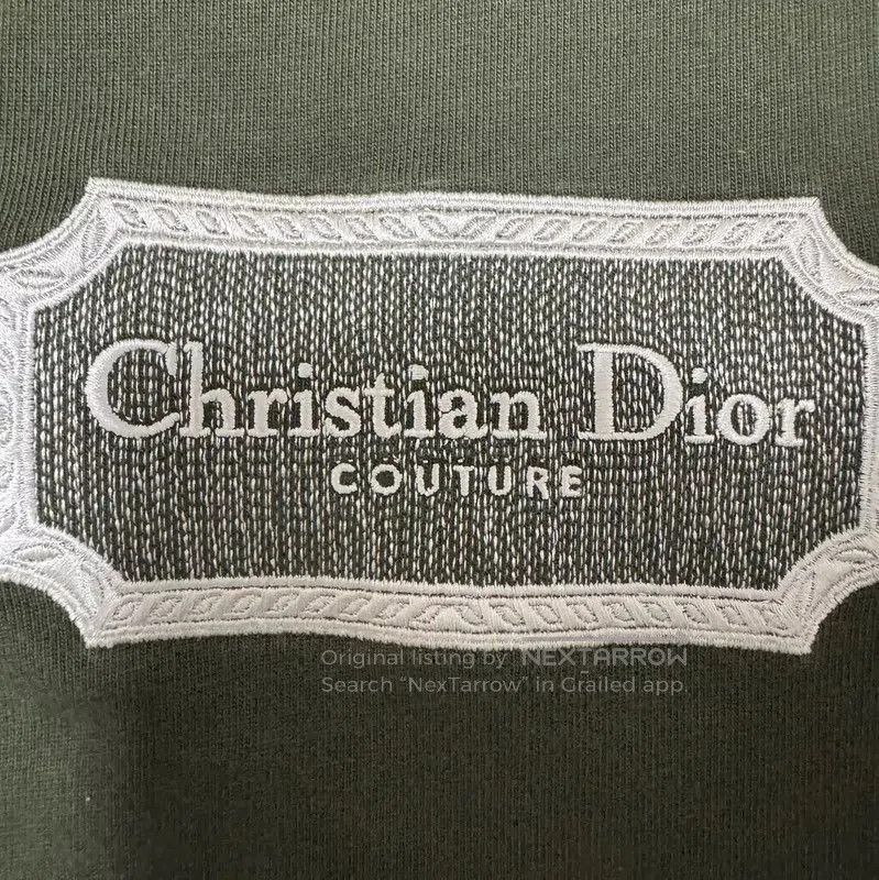 Dior Dior Military Green Cotton Logo T-Shirt . Size US XS / EU 42 / 0 - 4 Thumbnail