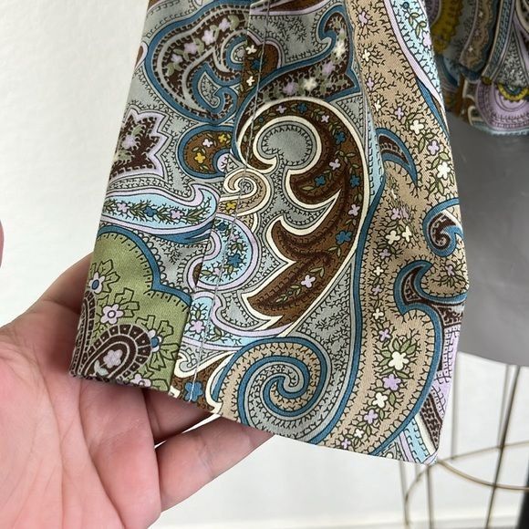 Etro Etro Paisley Pleated Back Cotton Stretch Blazer Size M / US 6-8 / IT 42-44 - 3 Thumbnail