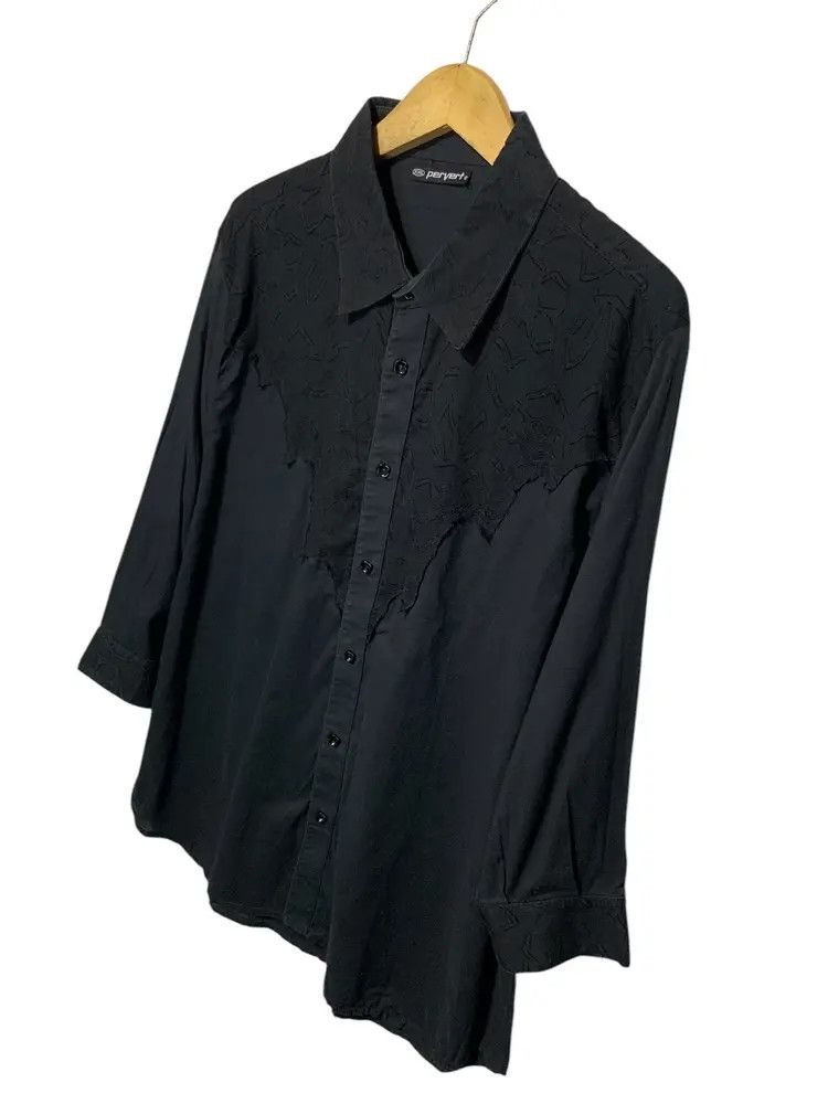 Pervert 00s Pervert patchwork gothic western shirt made inaustralia Size US XL / EU 56 / 4 - 2 Thumbnail