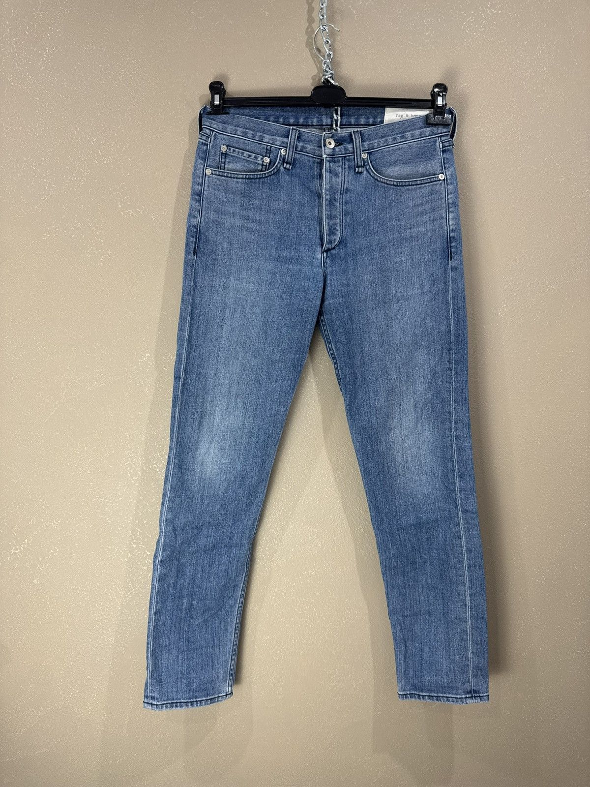 Rag & Bone Rag & Bone 31x30 Standard Issue Fit 1 ‘Acid Blue’ Jeans Size US 31 - 1 Thumbnail