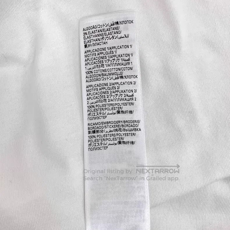 Balenciaga Balenciaga White Logo Letter Printed Cotton Round Neck Sho Size US S / EU 44-46 / 1 - 9 Thumbnail