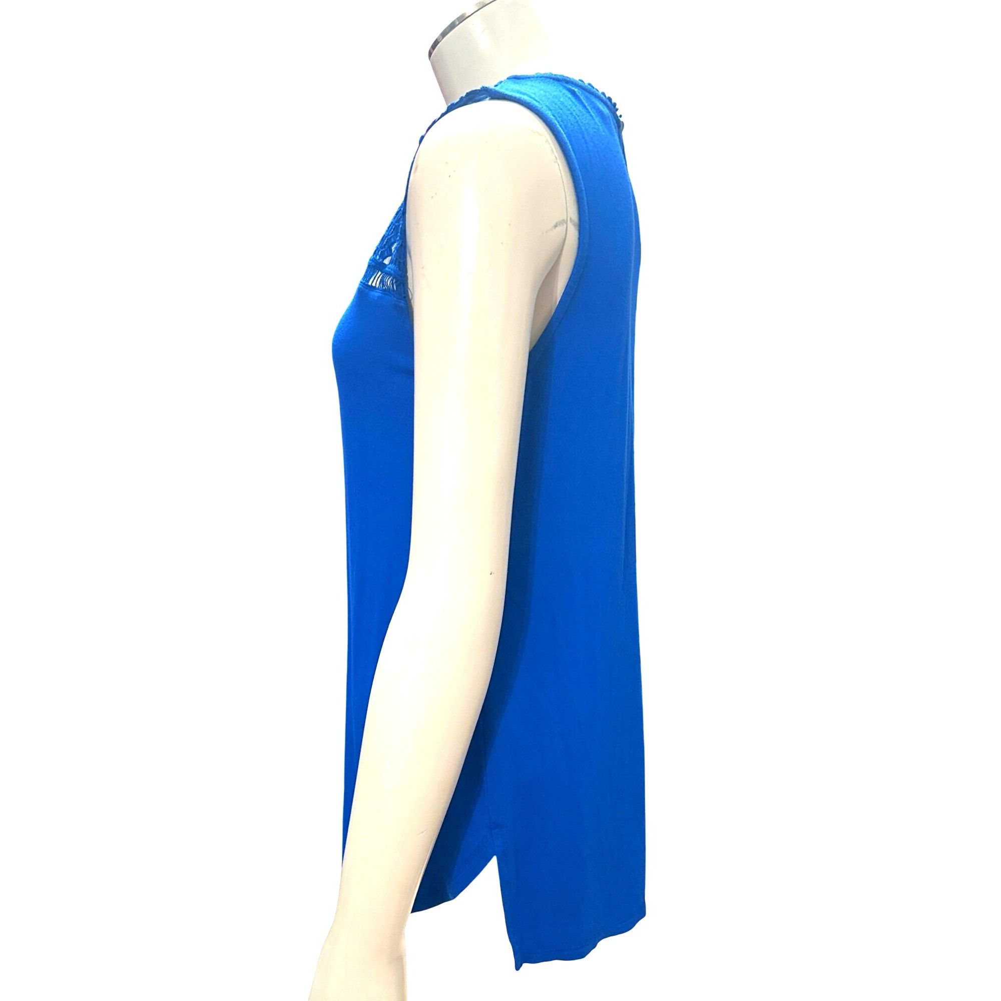 Other 89th and Madison Small Blue Knit Chiffon Pullover Lightweigh Size XL / US 12-14 / IT 48-50 - 3 Thumbnail