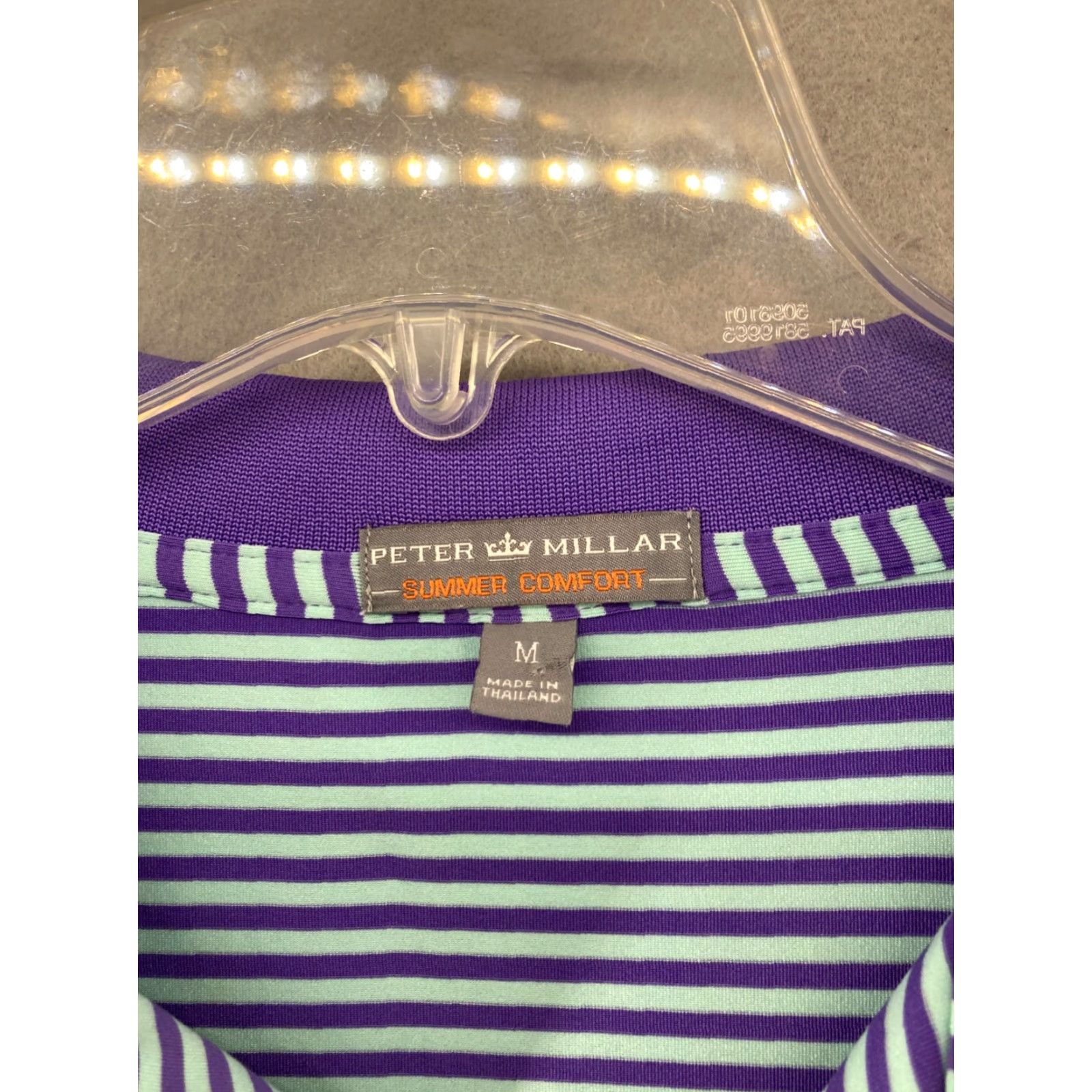 Peter Millar Peter Millar Polo Shirt Mens M Purple Stripe Summer Comfort Shirt Size US M / EU 48-50 / 2 - 5 Thumbnail