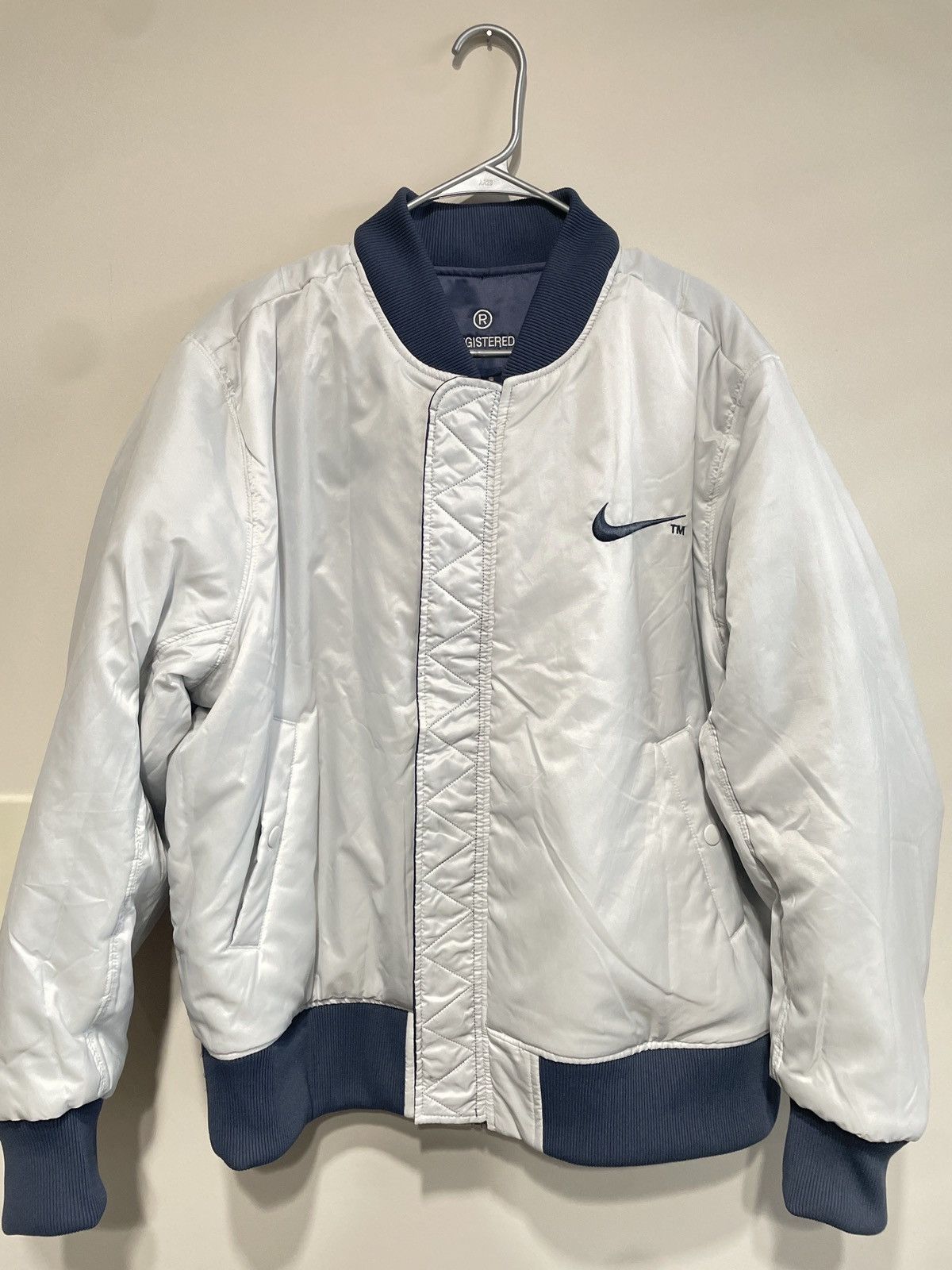 Nike Nike Swoosh Reversible Bomber Jacket Size US XL / EU 56 / 4 - 5 Thumbnail