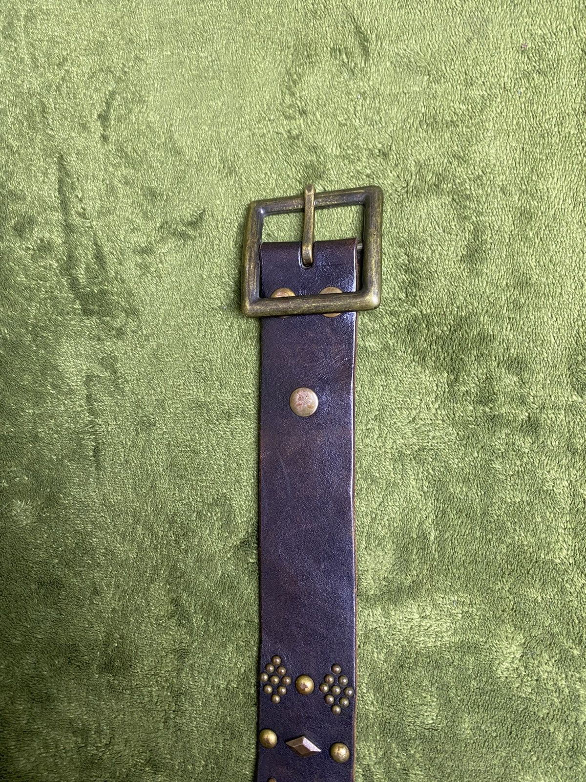 Hollywood Trading Company HTC hollywood trading company studded leater belt Size 34 - 8 Thumbnail
