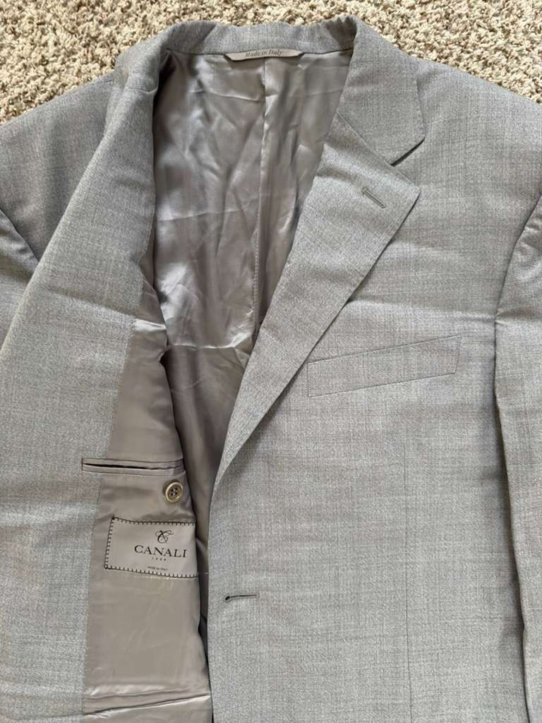 Canali Canali Italian Wool Suit Jacket Blazer - 54 Drop 7 / 44R Size 44R - 2 Thumbnail