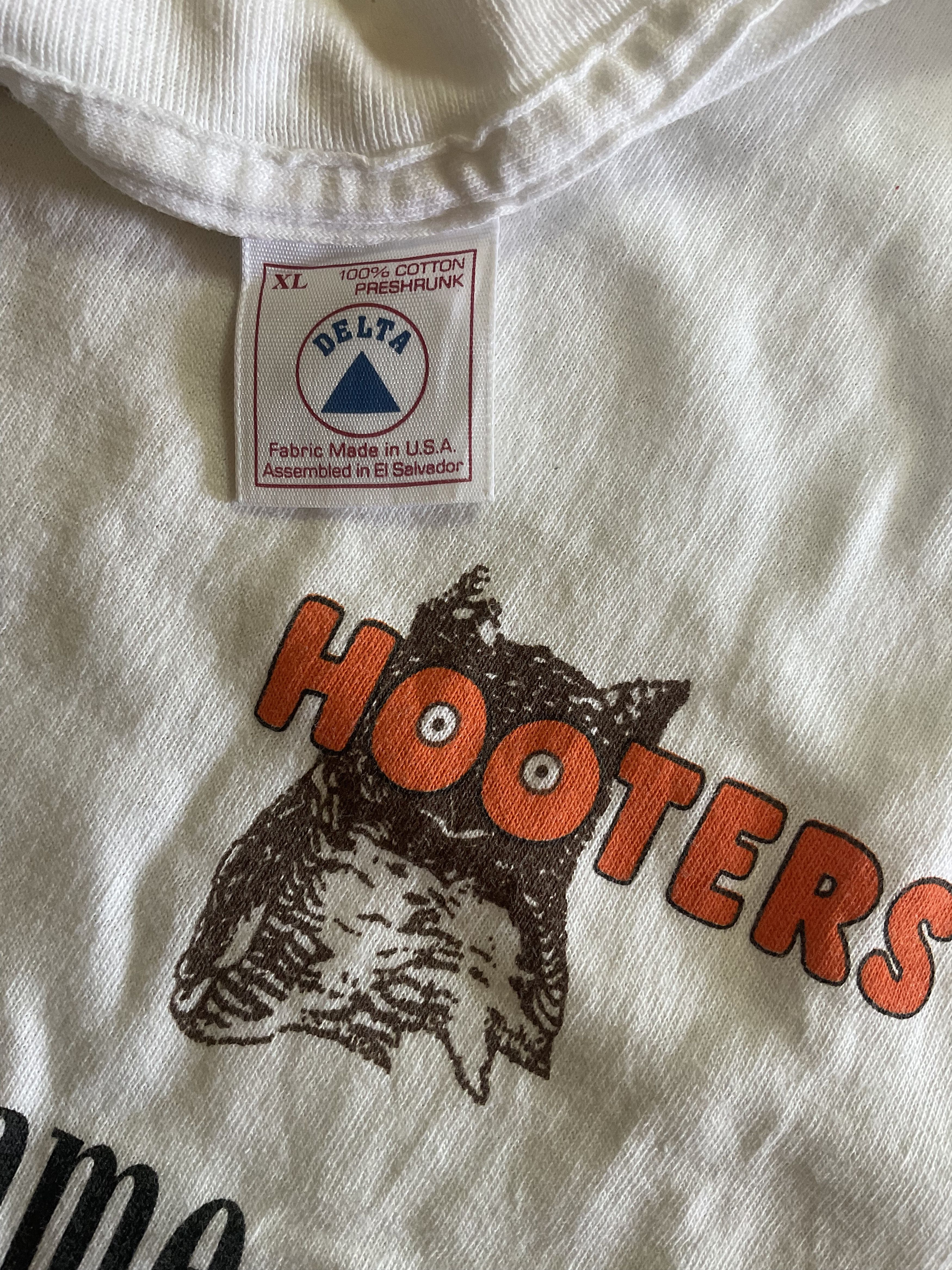 NASCAR Vintage 90s Hooters Guys? T-Shirt 2 Sided Print Size XL Size US XL / EU 56 / 4 - 6 Thumbnail