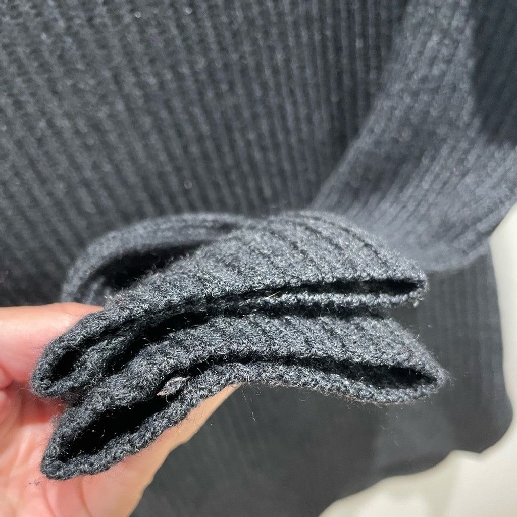 Aritzia Babaton Grey Ribbed Cashmere Merino Turtleneck Sweater XXS Size XXS / US 00 / IT 34 - 5 Thumbnail
