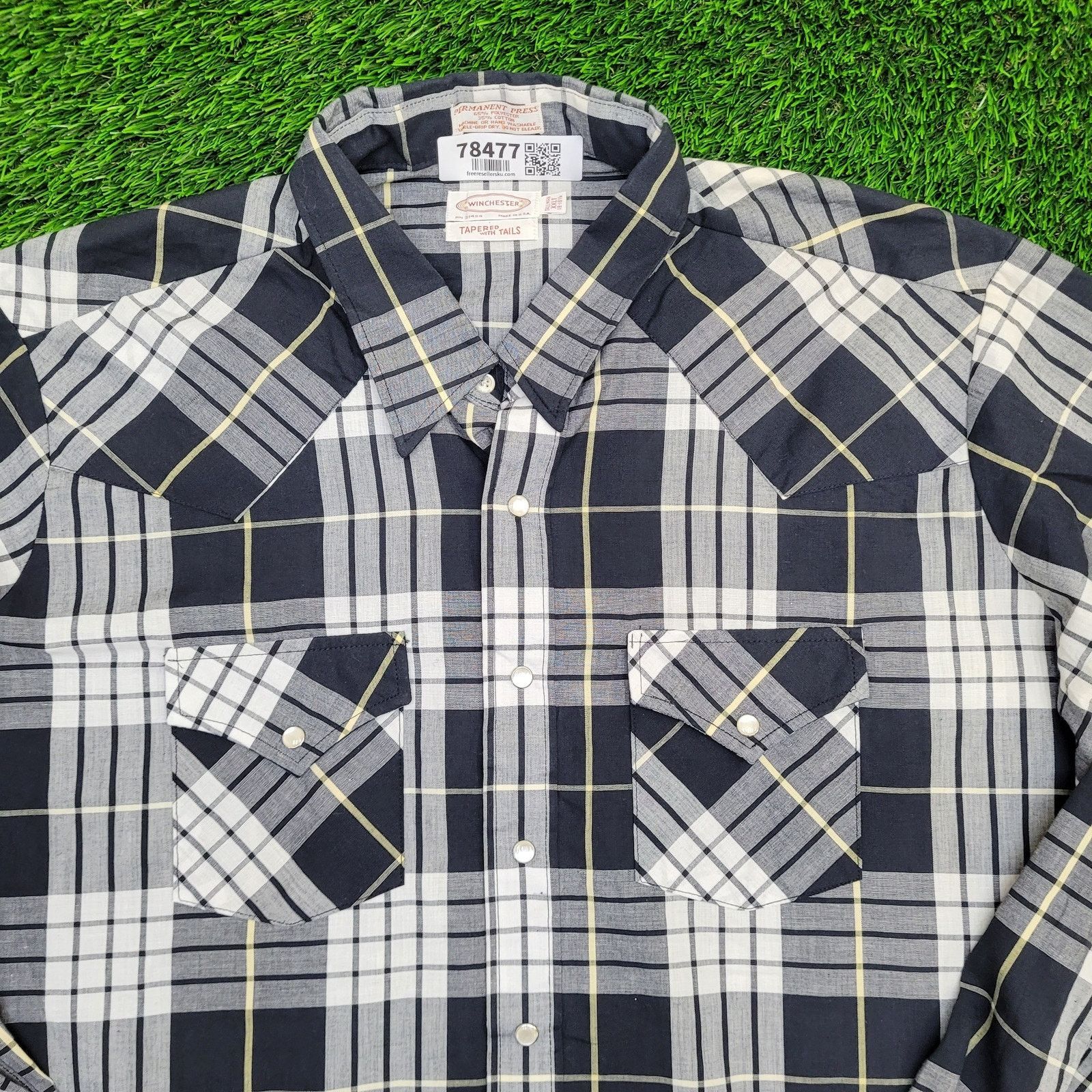 Winchester Vintage Winchester Plaid Snap Shirt 2XL/2XLT 18.5 28x35 USA Size US XXL / EU 58 / 5 - 2 Thumbnail