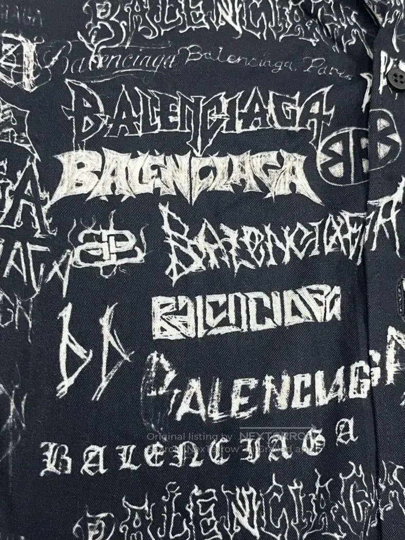 Balenciaga Balenciaga Dragon Graffiti Print Shirt Jacket. Size US M / EU 48-50 / 2 - 4 Thumbnail