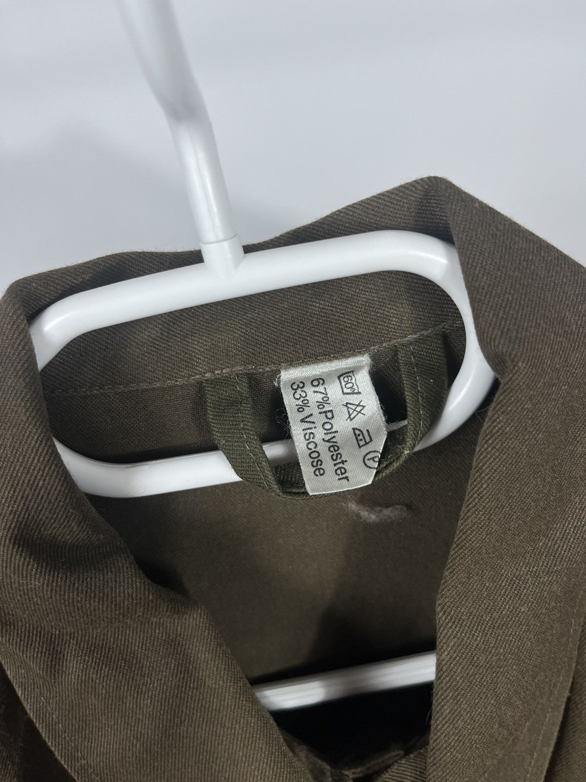 Other 1981 German Army Moleskin Field Shirt Olive Military Vintage Size US L / EU 52-54 / 3 - 3 Thumbnail
