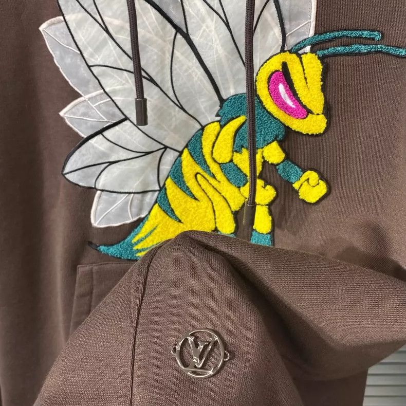 Louis Vuitton LOUIS VUITTON Hoodie Bee Patch Embroidery hoodie 2504-Nexta Size US L / EU 52-54 / 3 - 5 Thumbnail