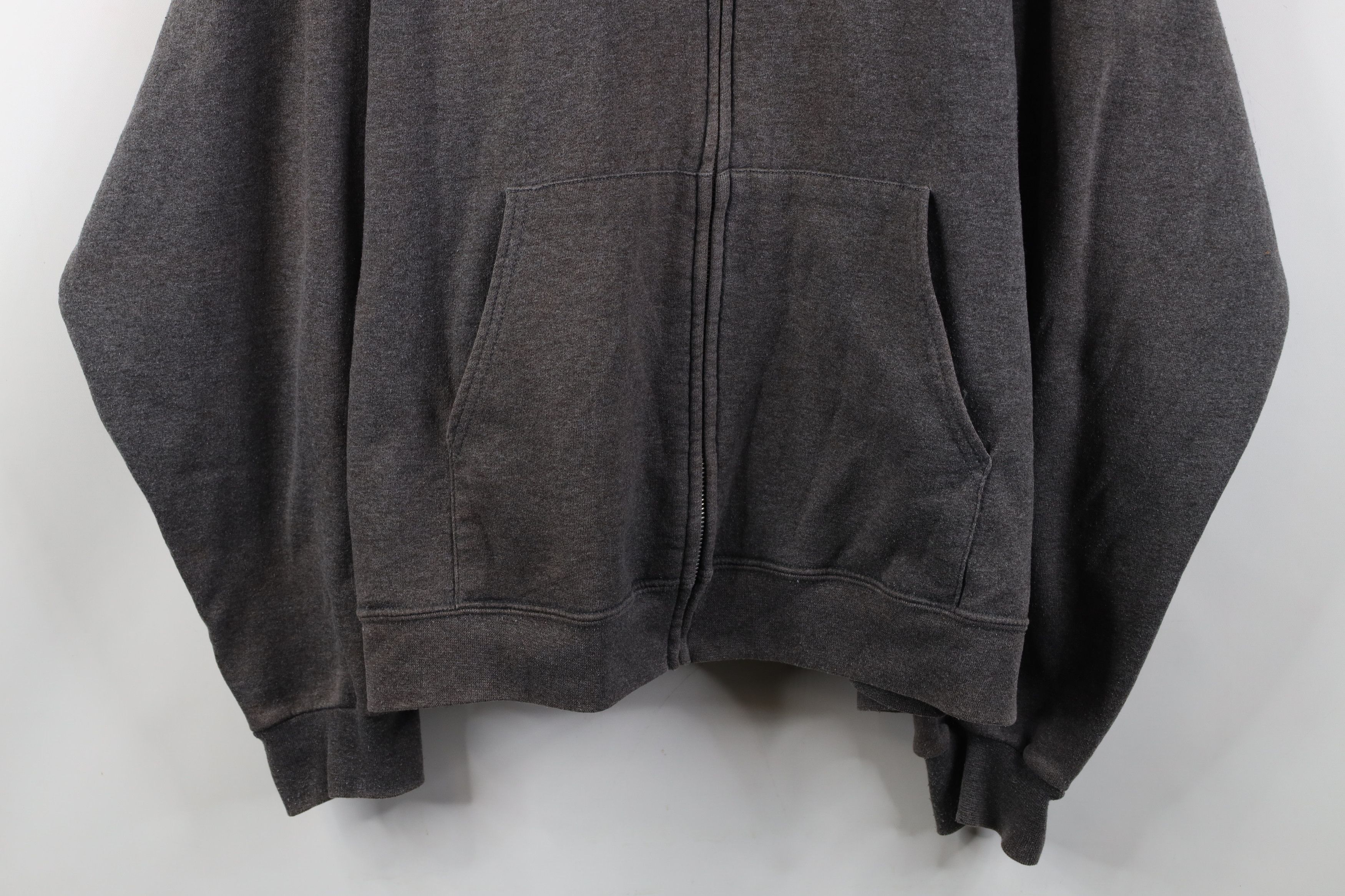 Starter Vintage 90s Starter Faded Heavyweight Full Zip Hoodie Gray Size US XL / EU 56 / 4 - 3 Thumbnail