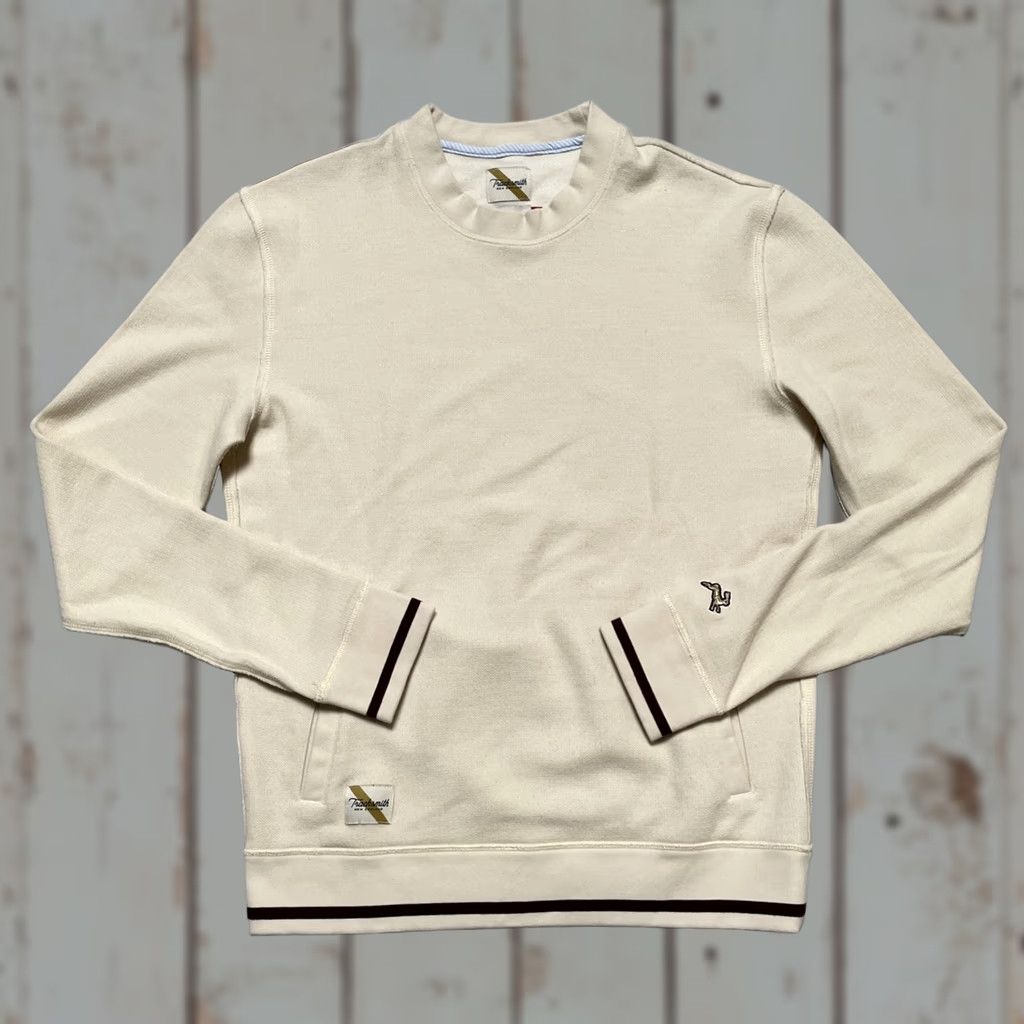 Vintage Tracksmith 2019 FW Merino Wool Blend Knit Leisure Sweatshirt S Unisex Beige Wool Polyester Pullover Vintage? Size US S / EU 44-46 / 1 - 1 Thumbnail