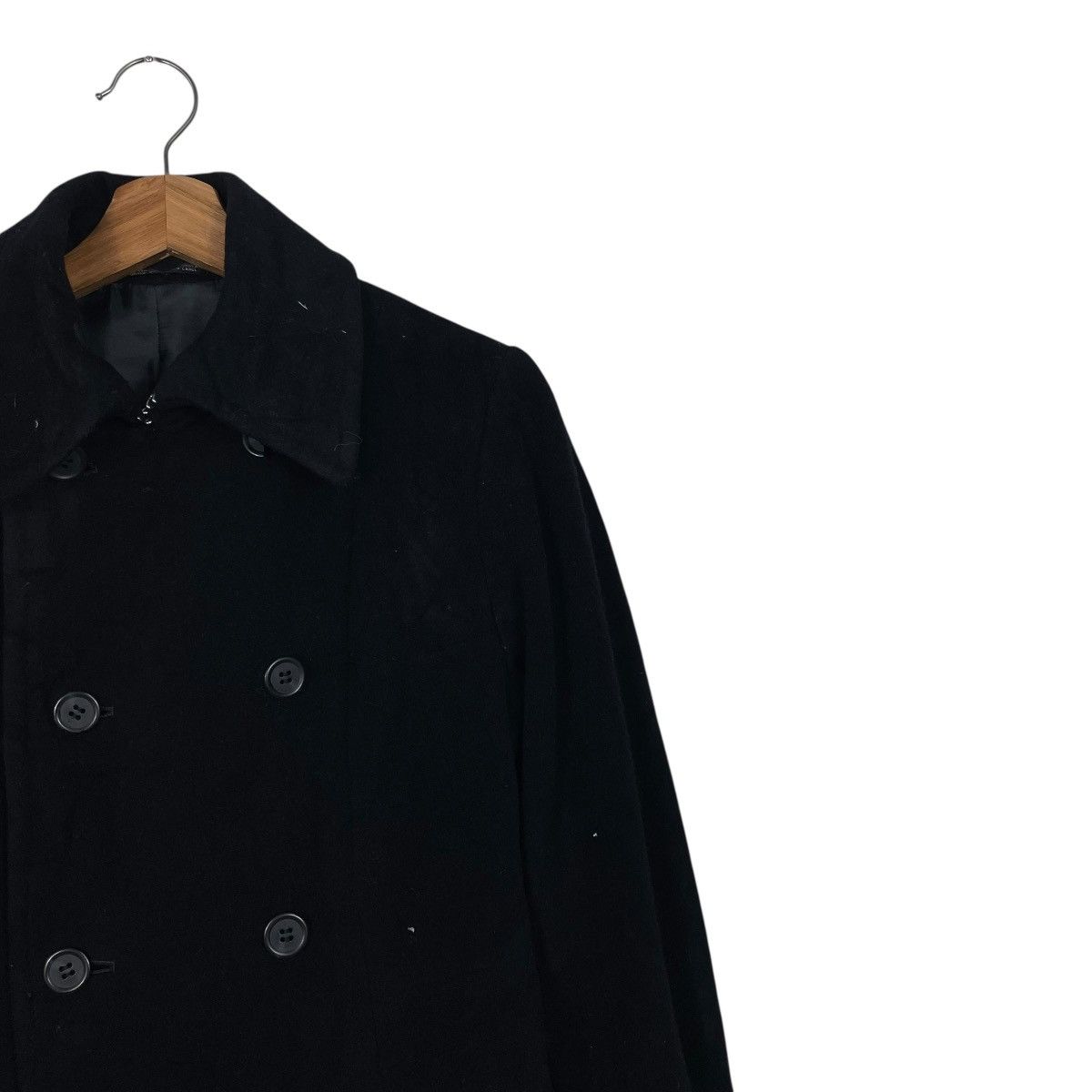 Japanese Brand Japanese Brand Ined Double Breasted Wool Coat Size S / US 4 / IT 40 - 6 Thumbnail