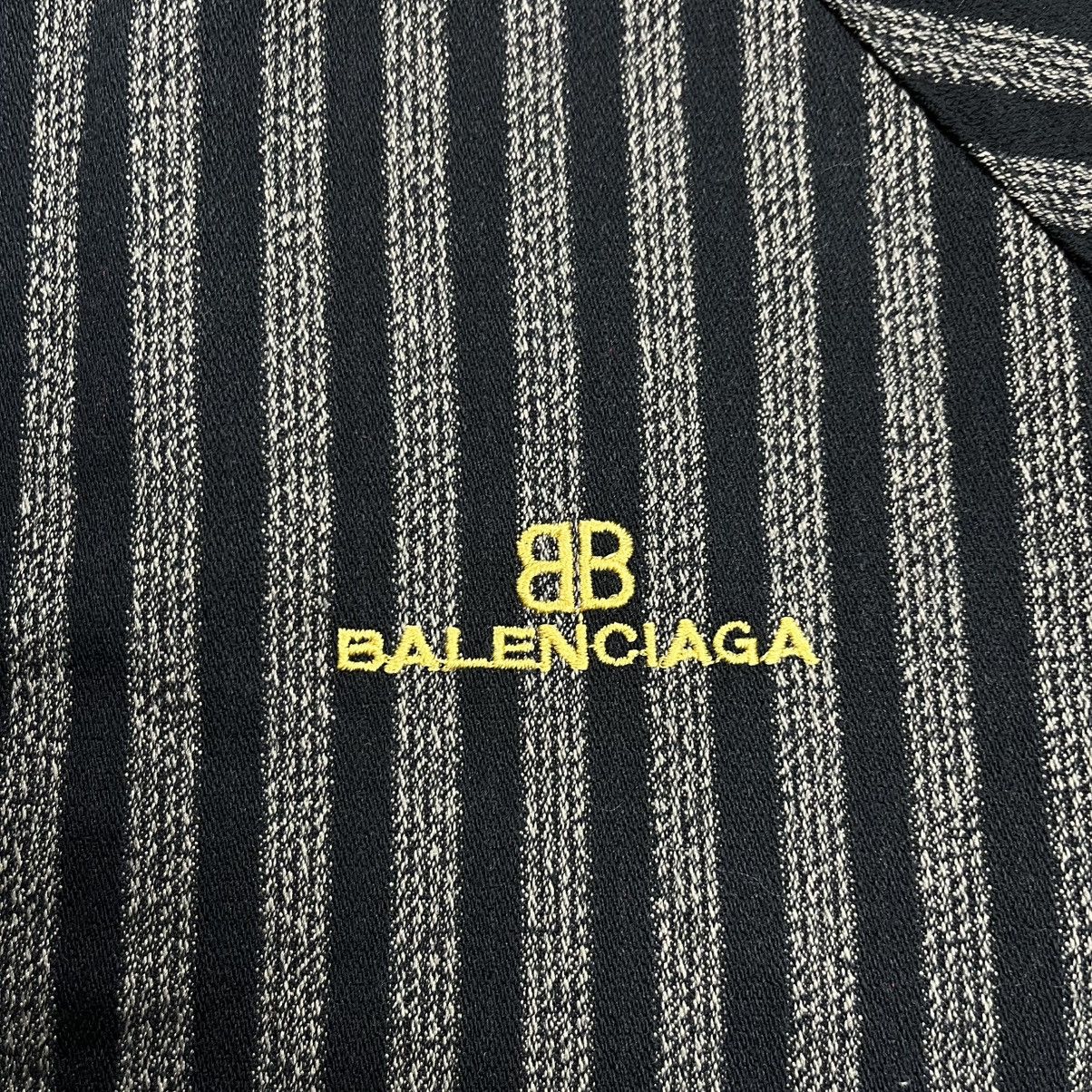 Balenciaga Vintage 90s Balenciaga stripe bomber jacket Size US L / EU 52-54 / 3 - 4 Thumbnail