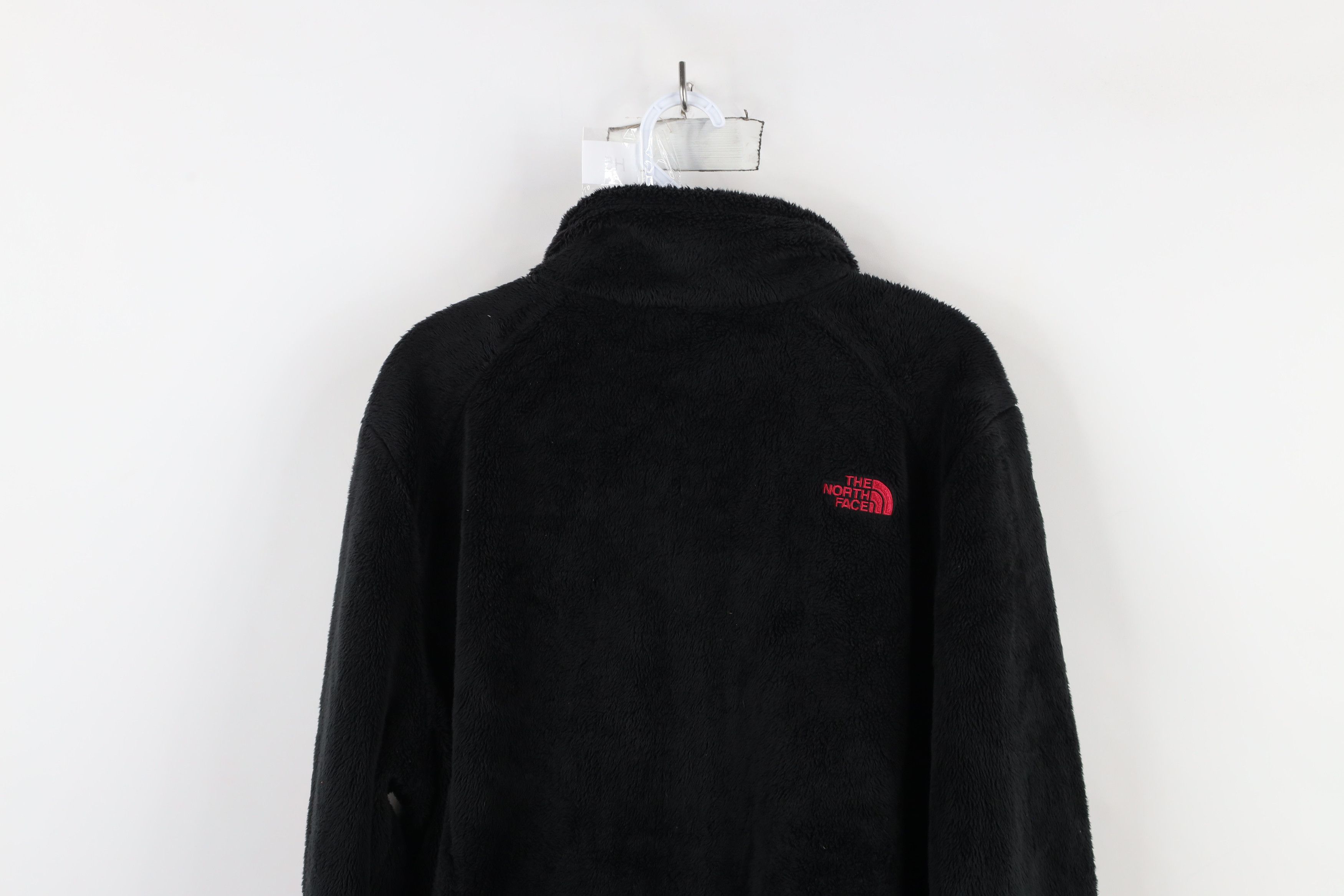The North Face × Vintage The North Face Spell Fuzzy Shag Fleece Full Zip Jacket Black Size XXL / US 16-18 / IT 52-54 - 14 Thumbnail