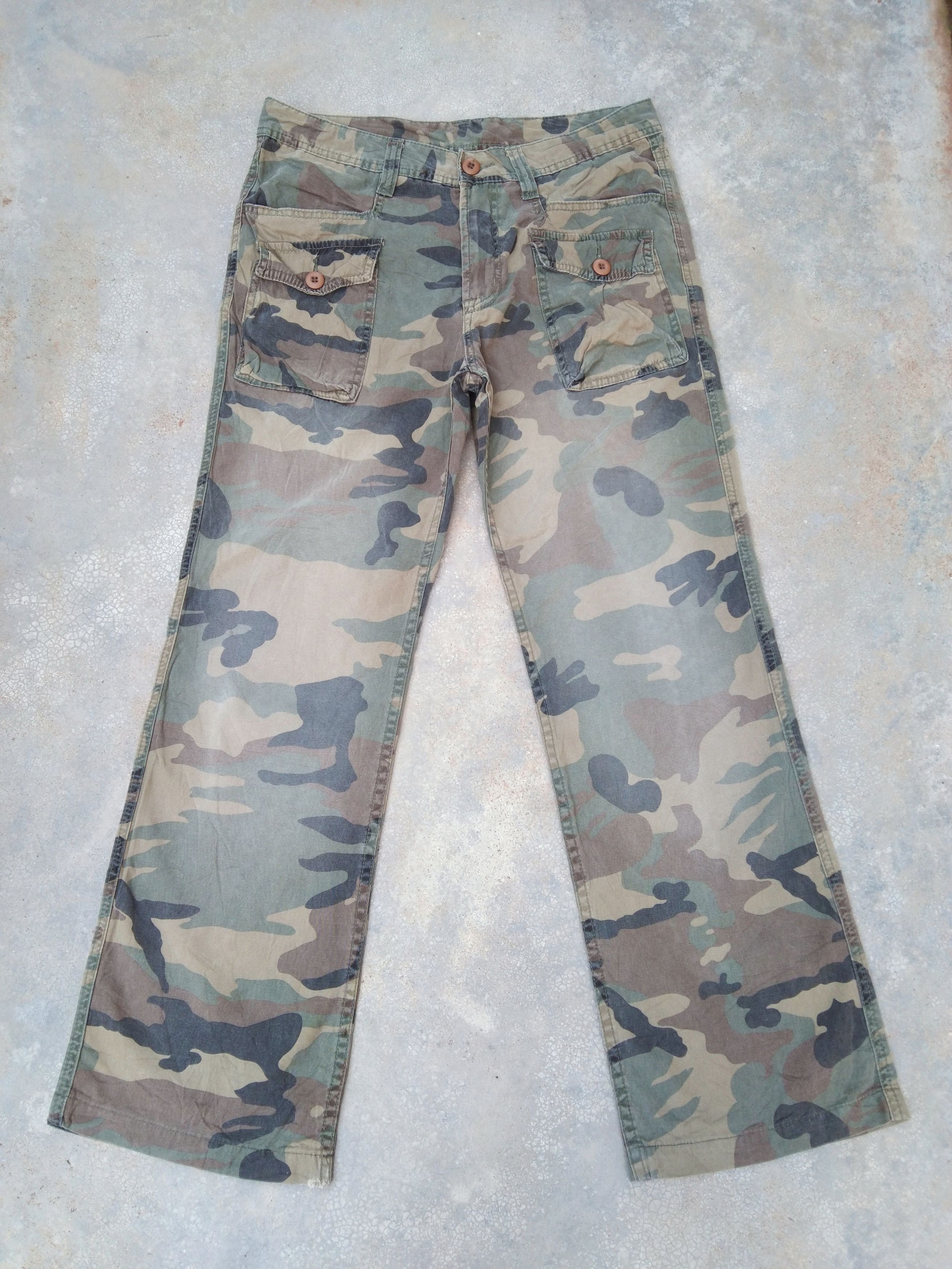 Japanese Brand DPM-045 Multipocket Boot Cut Military Style Pants 32x30 Size US 32 / EU 48 - 1 Thumbnail