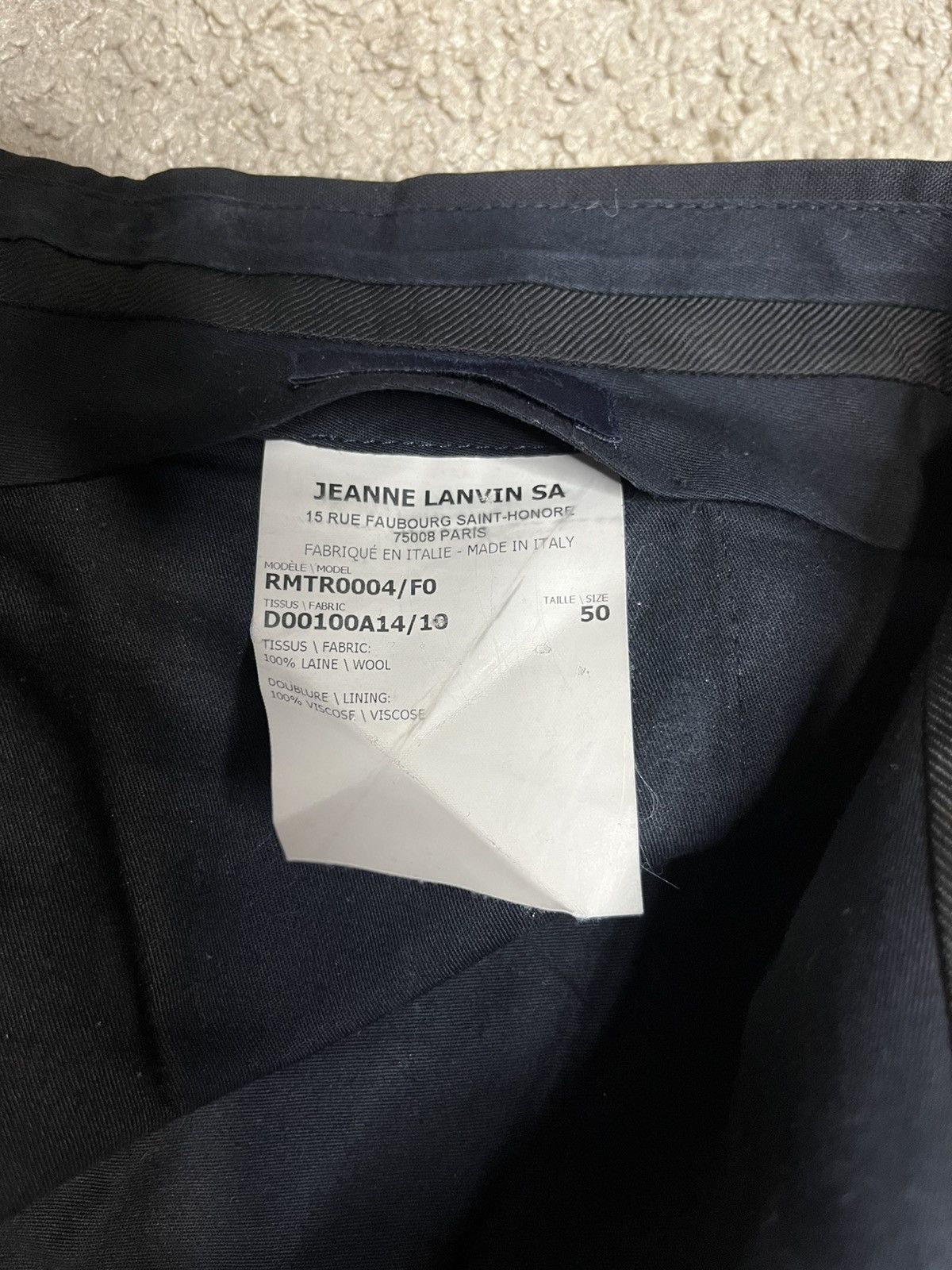 Lanvin Lanvin Wool Dress Suit Pants Trousers Size US 34 / EU 50 - 7 Thumbnail