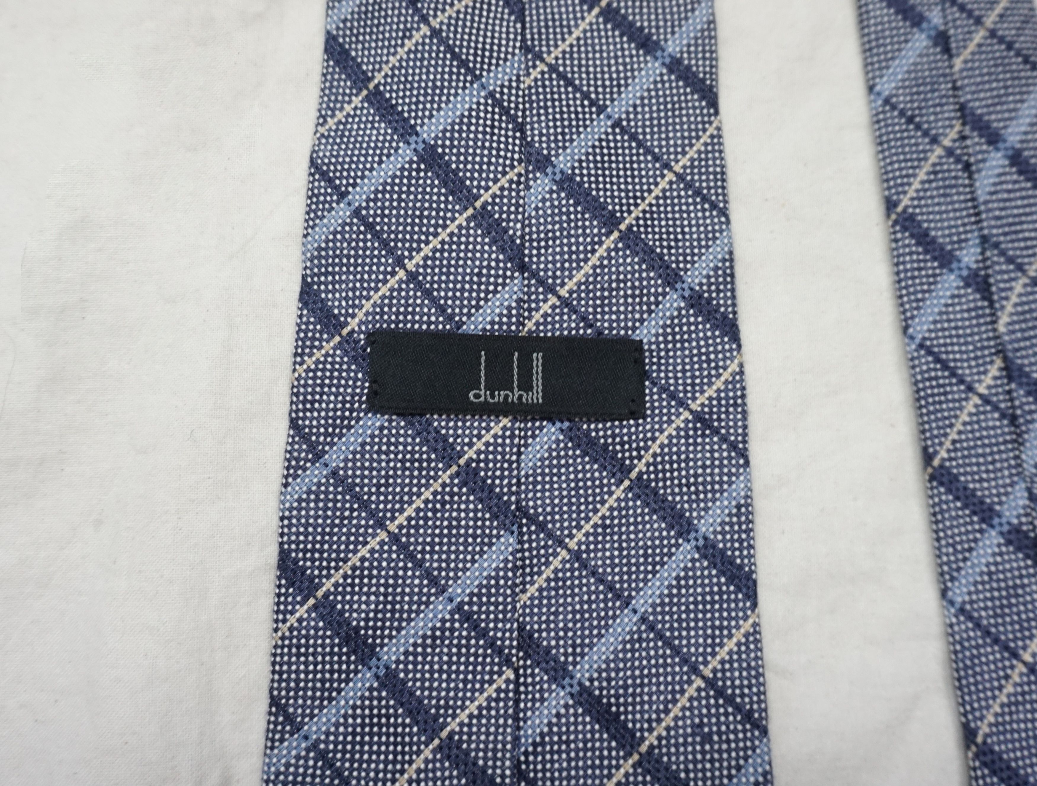 Alfred Dunhill Dunhill Checker Pattern Necktie Size ONE SIZE - 4 Thumbnail