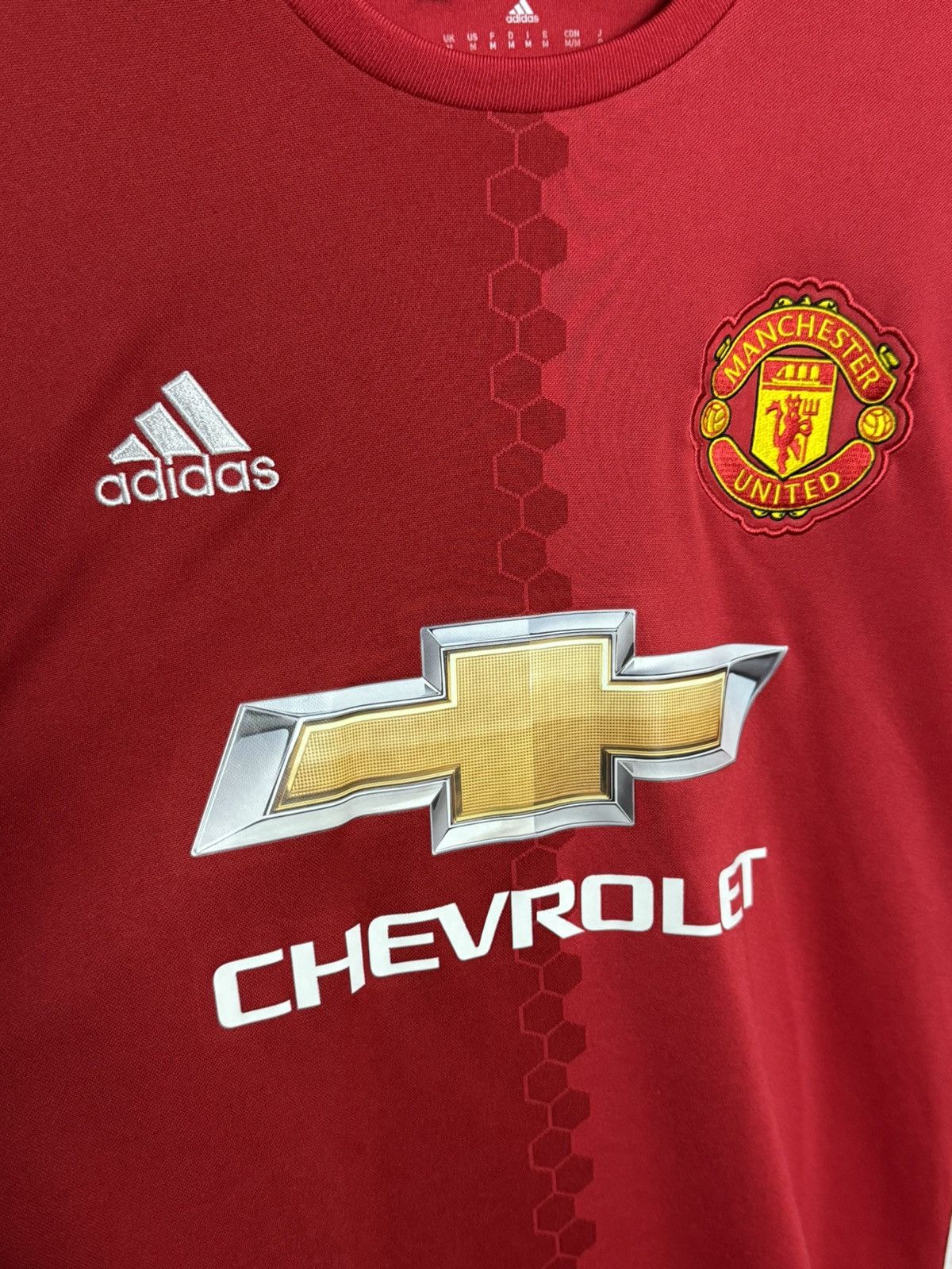 Adidas Manchester United 16/17 Home Pogba Football Jersey T-Shirt Size US M / EU 48-50 / 2 - 4 Thumbnail