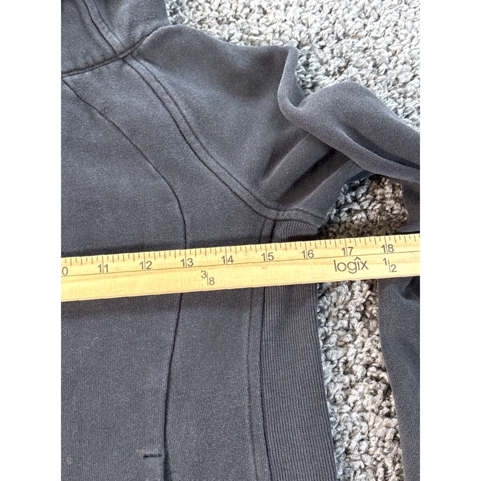Lululemon Lululemon Scuba Hoodie Womens 4 Gray Full Zip Sweatshirt Hooded Fleece Logo Pockets Size S / US 4 / IT 40 - 3 Thumbnail