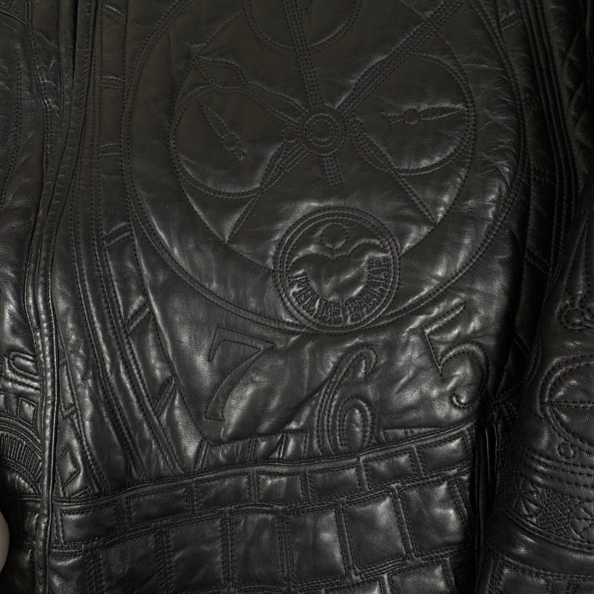 Marc Buchanan Vtg Marc Buchanan Pelle Pelle Embossed Hip Hop Bomber 56 Size US XXL / EU 58 / 5 - 6 Thumbnail