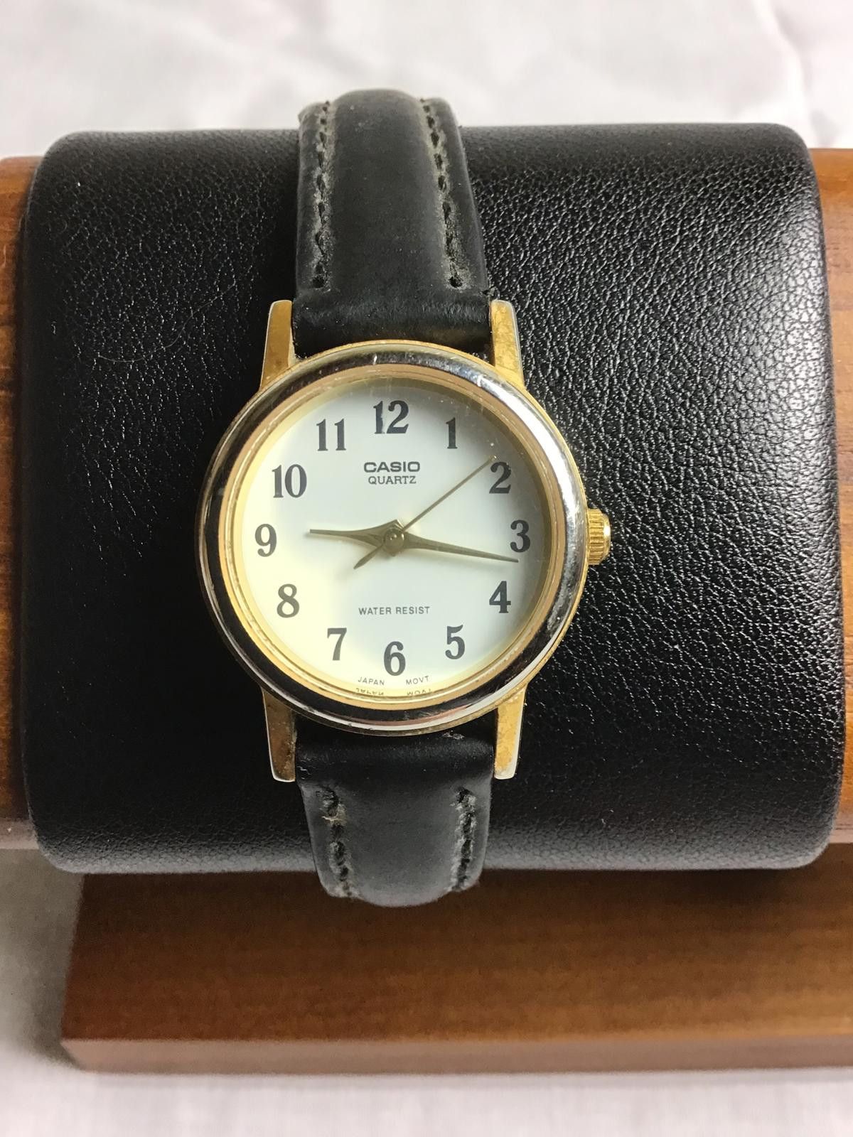 Casio Casio Classic Quartz Watch with Black Leather Strap Size ONE SIZE - 1 Thumbnail