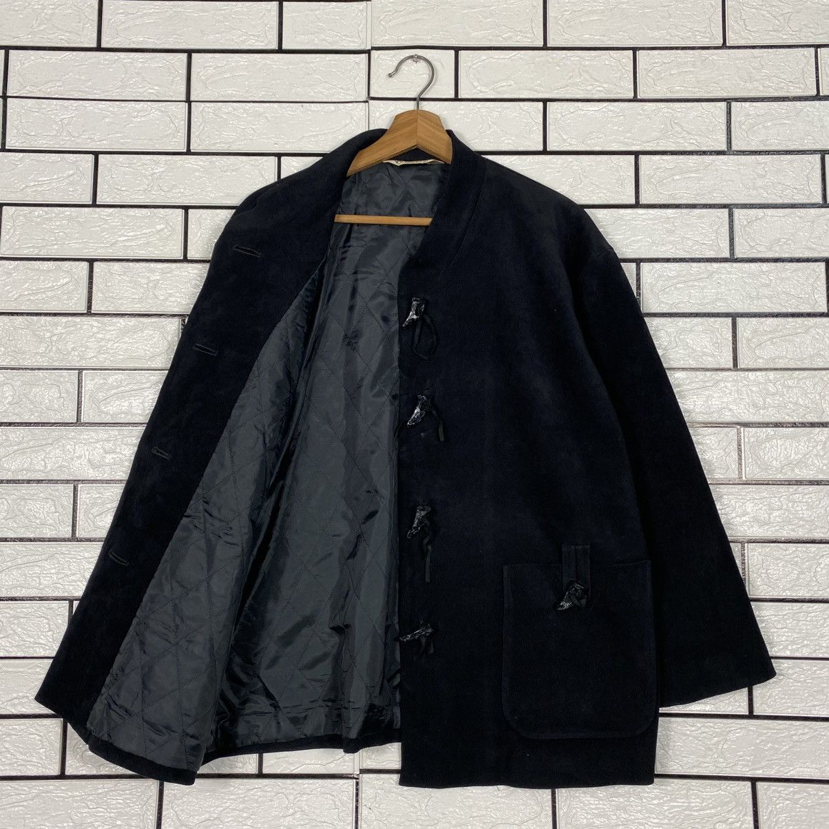 Japanese Brand 📌Vintage Mandarin Jacket Issey Miyake Crown Black Cat Size US M / EU 48-50 / 2 - 12 Thumbnail