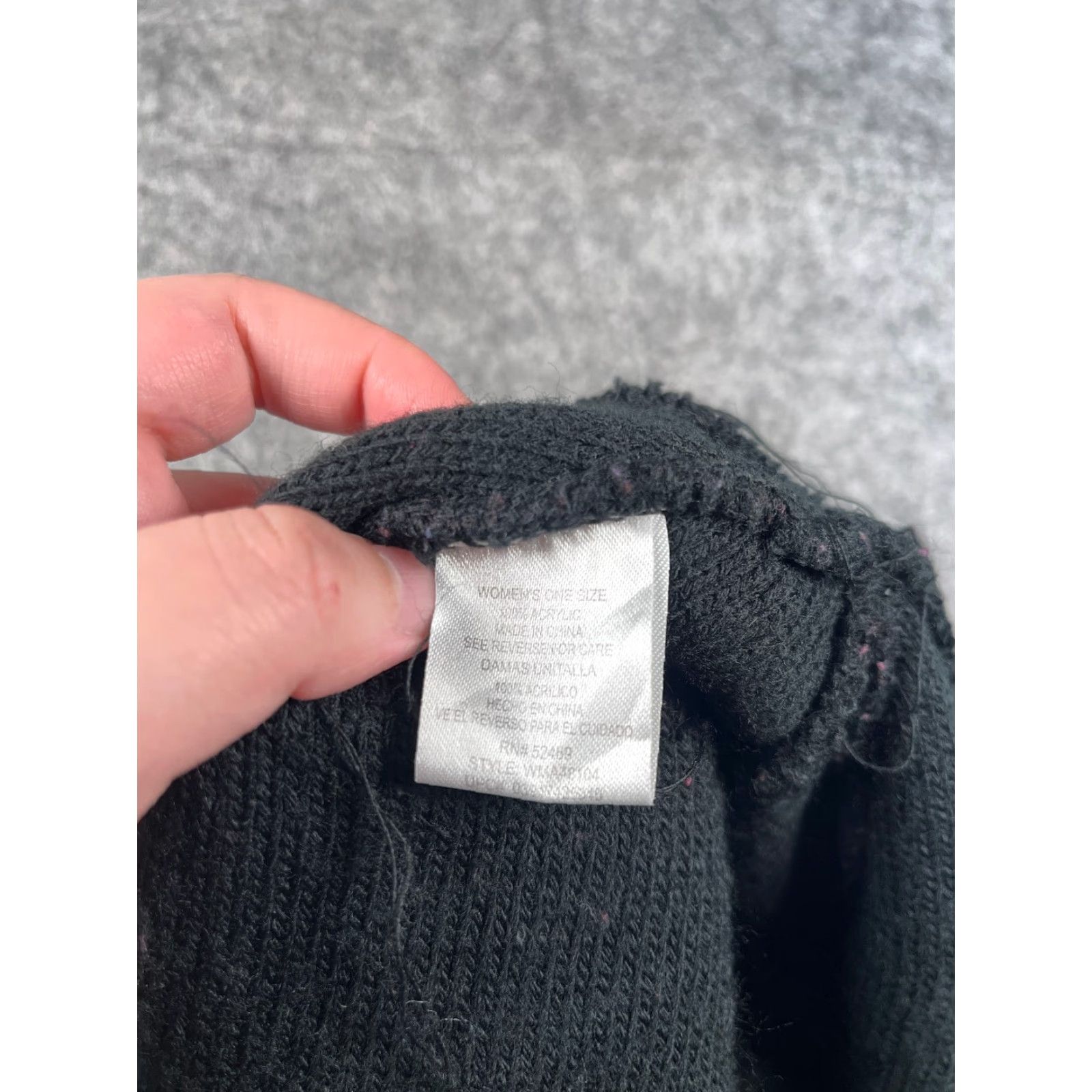Walmart Walmart Beanie Toque Women Black White Stripe Knit 100% Acrylic Ski One Size Size ONE SIZE - 6 Thumbnail