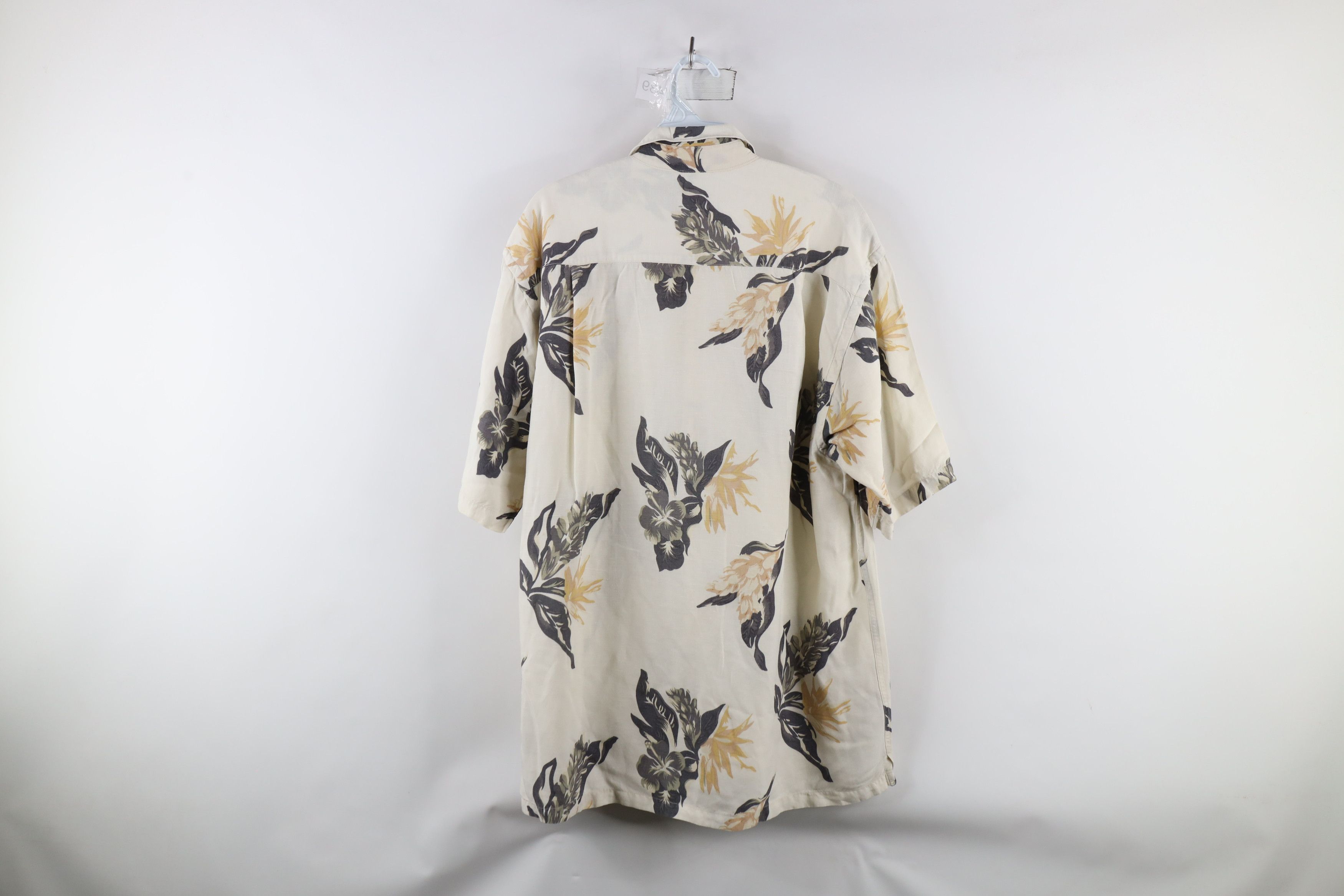Nautica × Vintage Vintage 90s Nautica Distressed Blend Flower Button Shirt Size US M / EU 48-50 / 2 - 11 Thumbnail