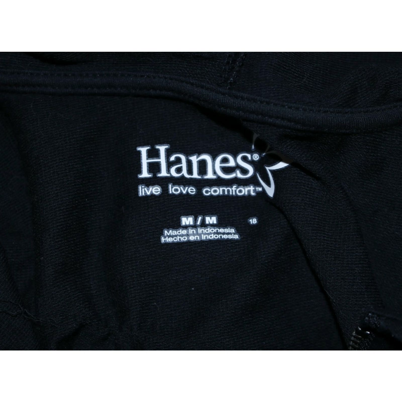 Hanes Hanes Women's Sports Hoodie Jacket Size M Black Full Zip Activewear Long Sleeve Size M / US 6-8 / IT 42-44 - 6 Thumbnail
