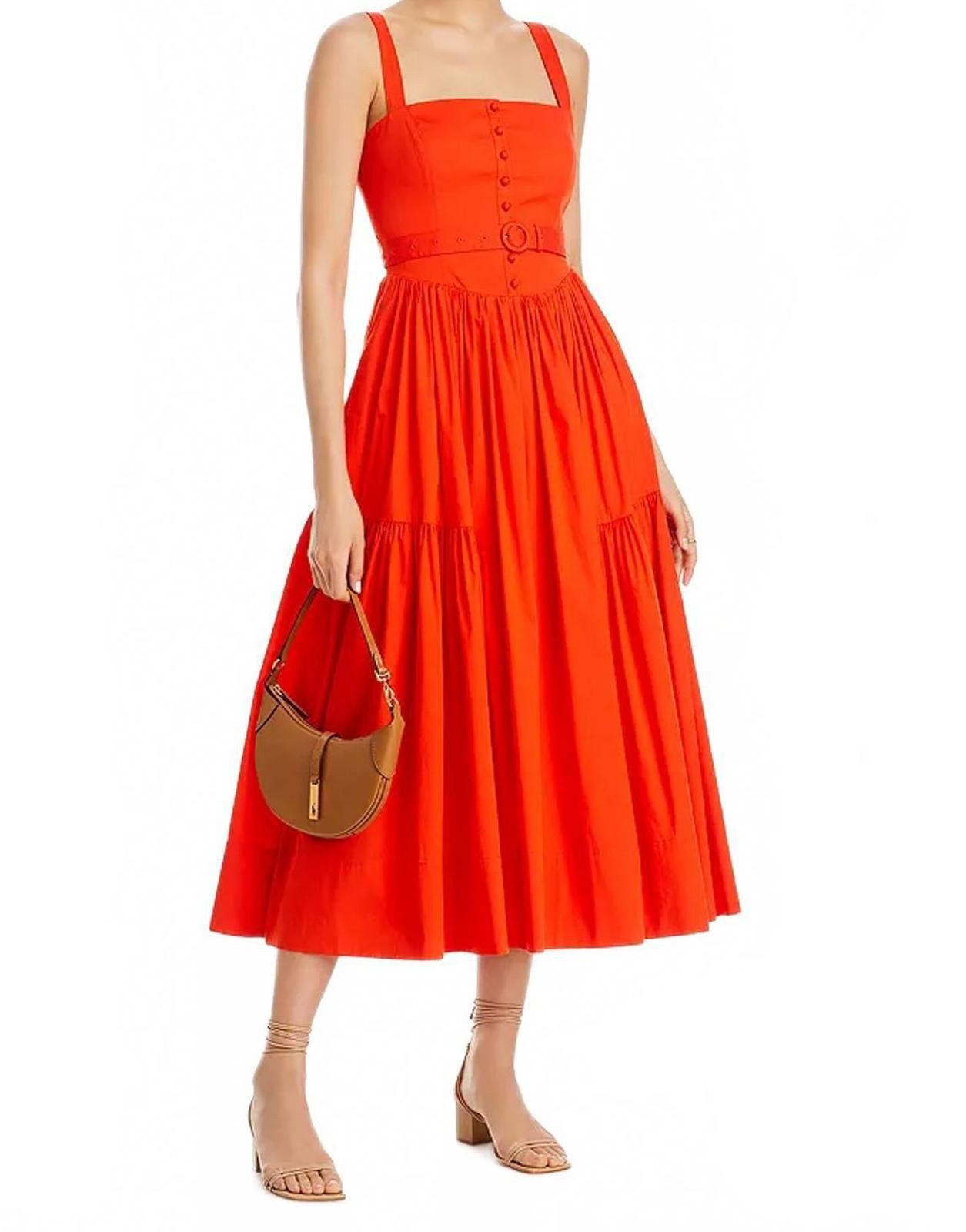 Cinq a Sept $445 NWT Cinq à Sept Amber Tiered Midi Dress Size 10 Medium Size L / US 10 / IT 46 - 1 Thumbnail