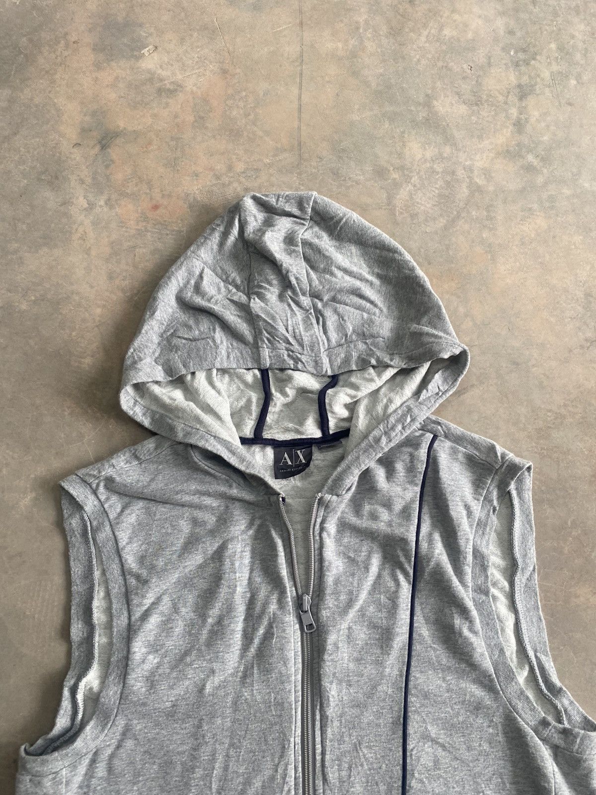 Armani Exchange × Designer SUMMER 2013 HOODED VEST ARMANI EXCHANGE PUNK GRUNGE LGB Size US M / EU 48-50 / 2 - 4 Thumbnail