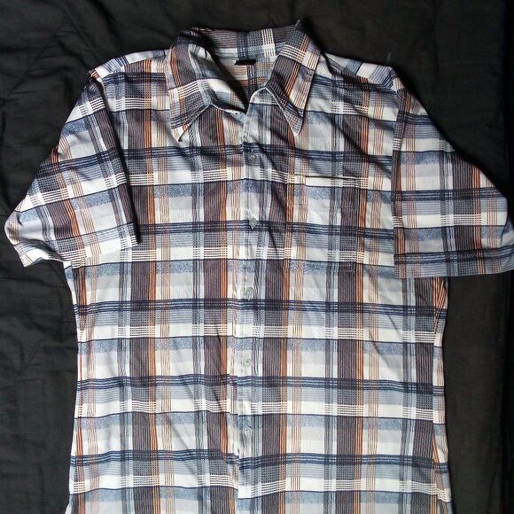 Vintage Vintage Joel California Plaid Polyester Disco Shirt Size US XL / EU 56 / 4 - 2 Thumbnail
