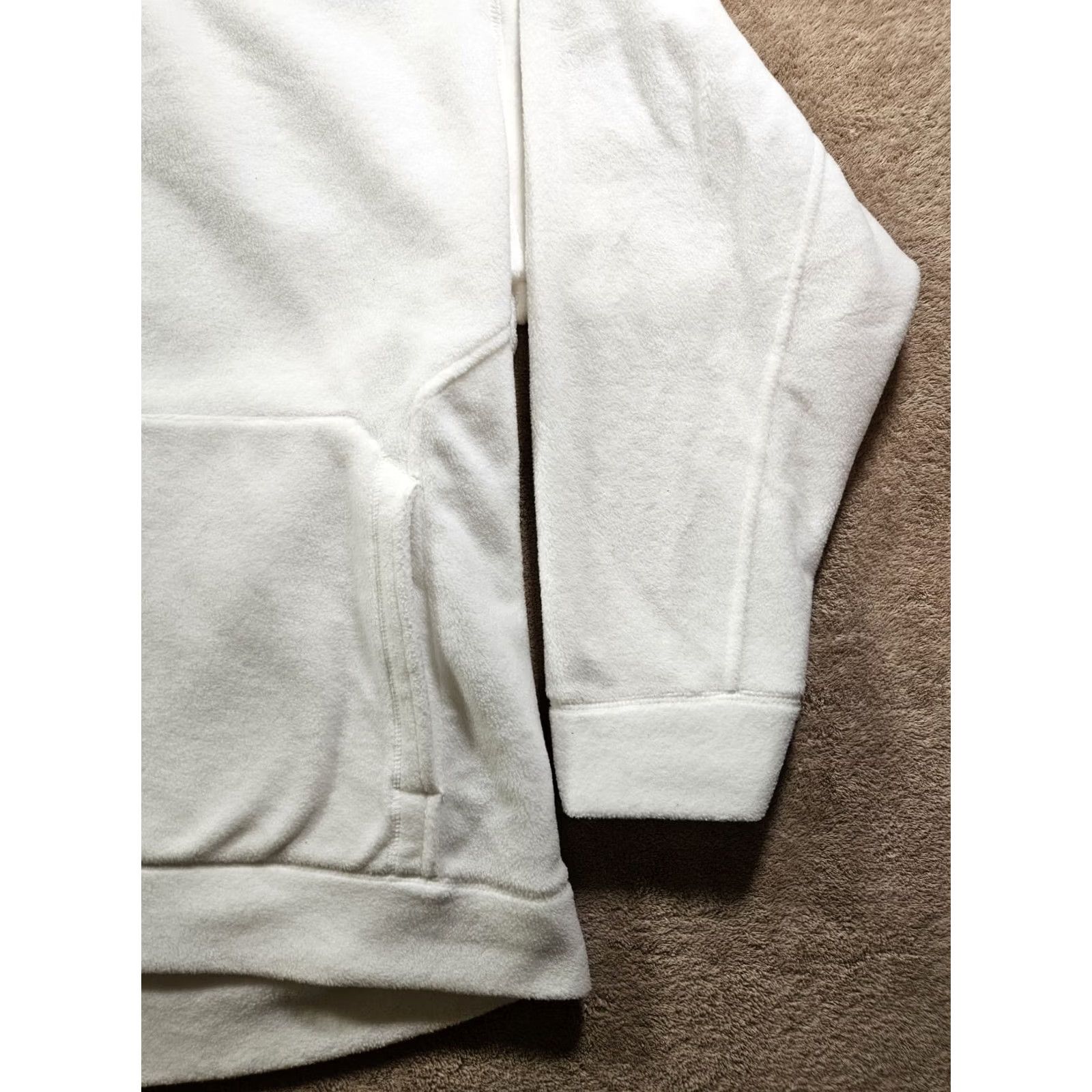 Nike VINTAGE Nike Center Swoosh Hoodie Men XL White Fleece 90s Retro Sports Size US XL / EU 56 / 4 - 4 Thumbnail