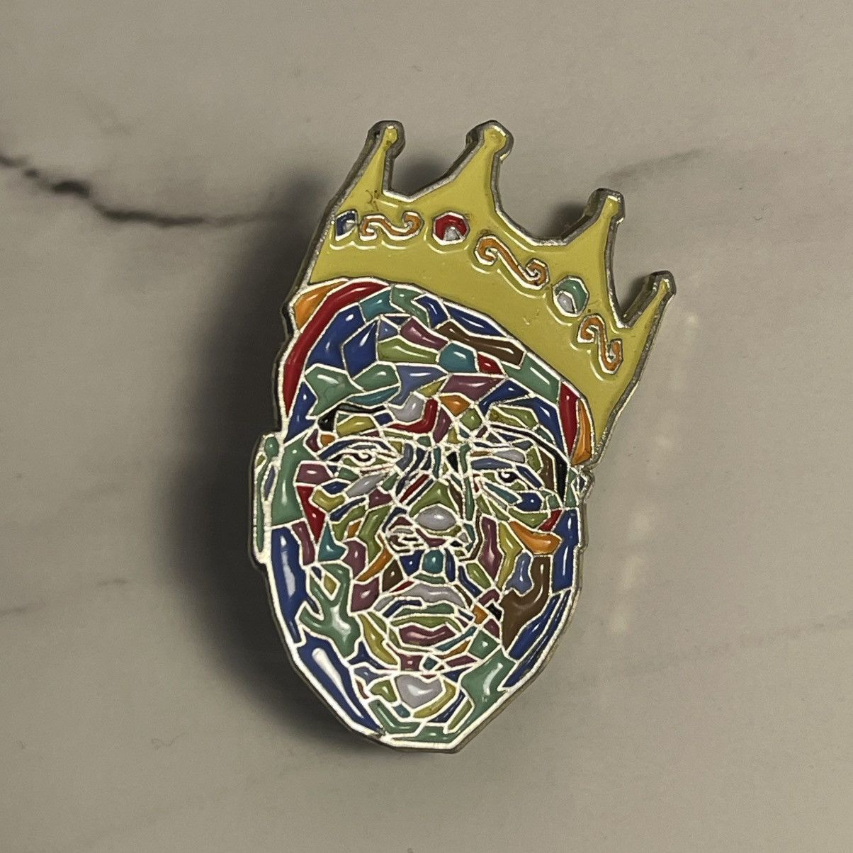 Zumiez MOSAIC BIGGIE SMALLS ENAMEL PIN Size ONE SIZE - 1 Thumbnail