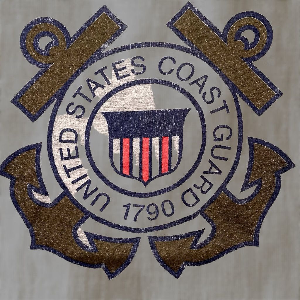 Vintage VINTAGE US Coast Guard Shirt Mens XL Gray USCG Navy USAF 1790 Anchors Shield Logo T-Shirt Size US XL / EU 56 / 4 - 1 Thumbnail